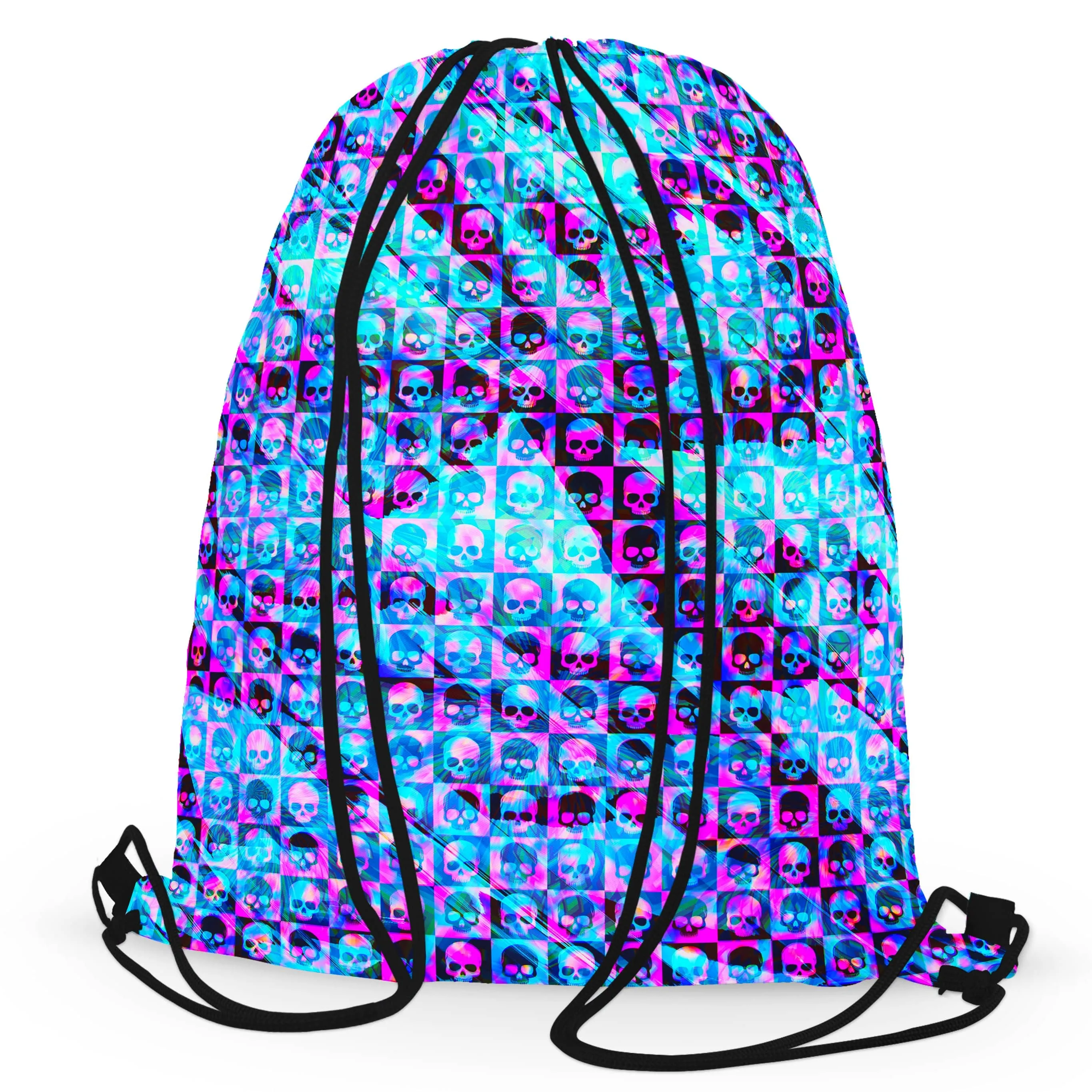 Skull Fam Blue Drawstring Bag sold by iEDM product image thumbnail 3
