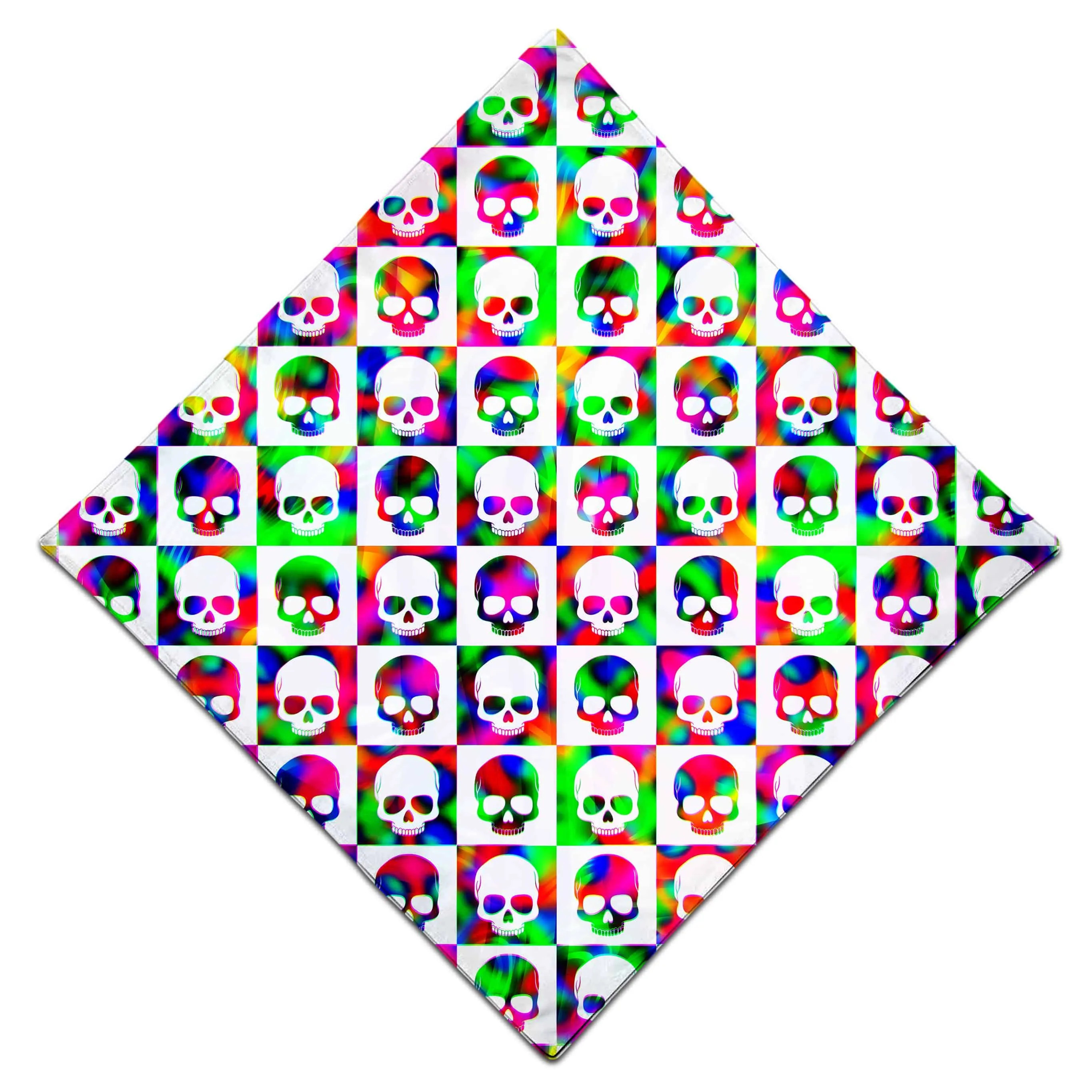 Skull Fam Green Bandana sold by iEDM product image thumbnail 3