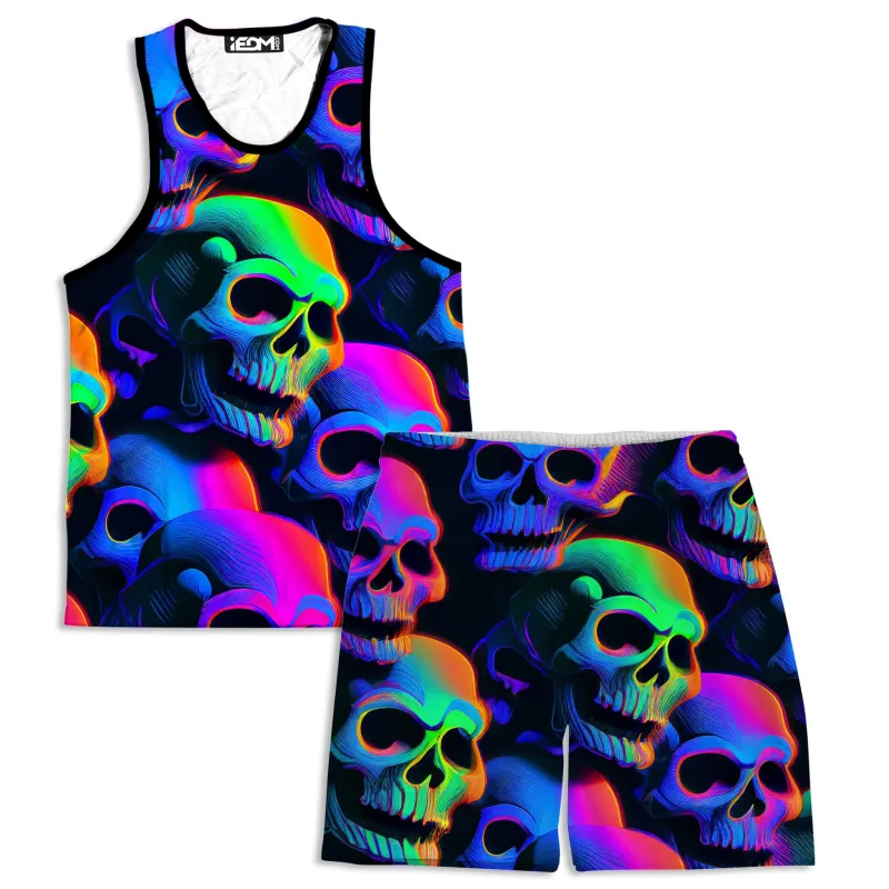Psychedelic Nightmare Men's Tank and Shorts Combo sold by iEDM