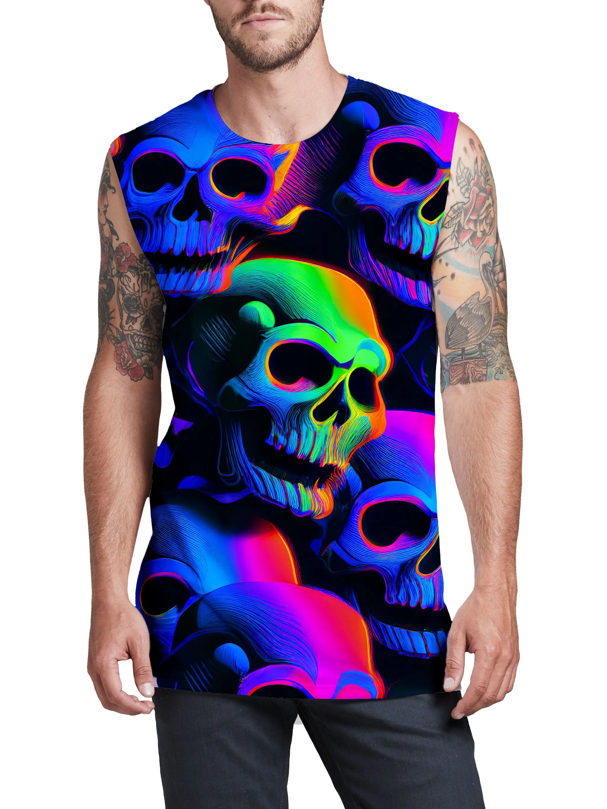 Psychedelic Nightmare Men's Muscle Tank sold by iEDM