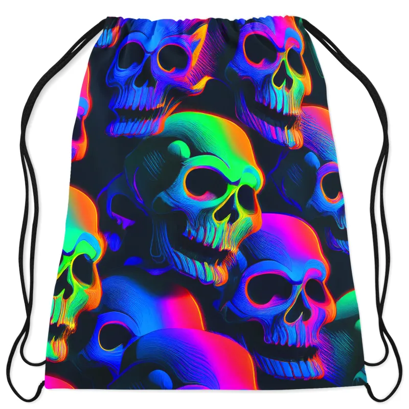 Psychedelic Nightmare Drawstring Bag sold by iEDM