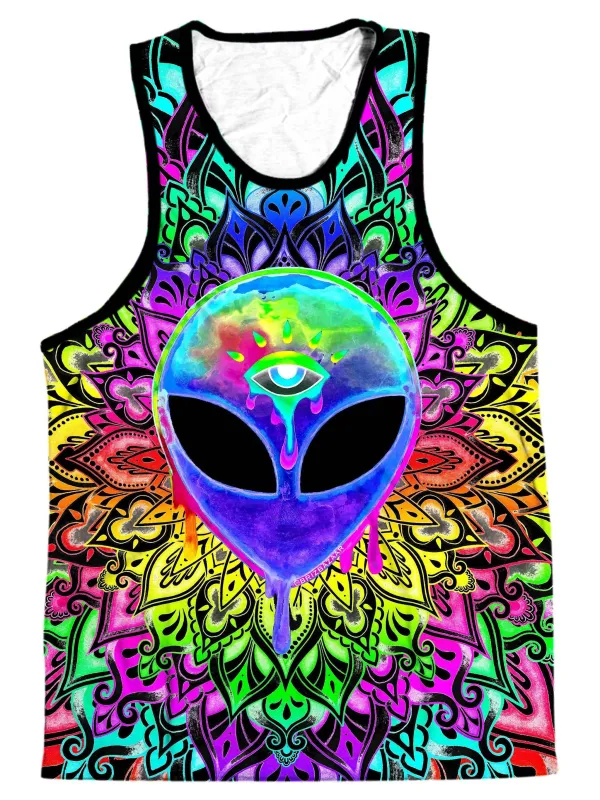Psy Alien Purple Men's Tank sold by iEDM