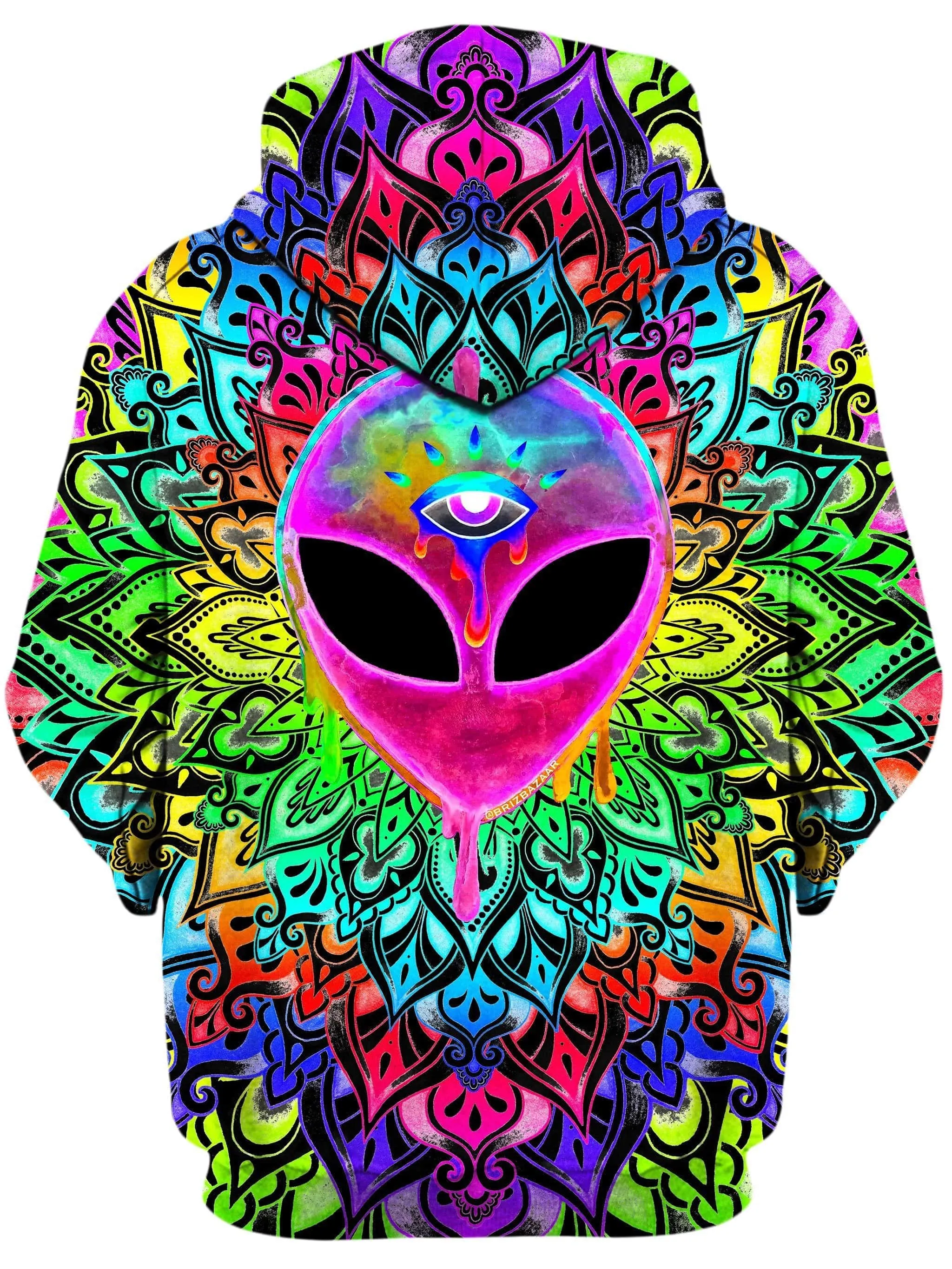 Psy Alien Pink Unisex Hoodie sold by iEDM product image thumbnail 2