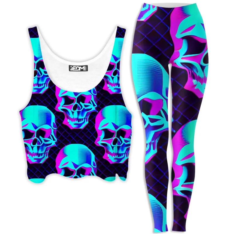 Night Trek Crop Top and Leggings Combo sold by iEDM