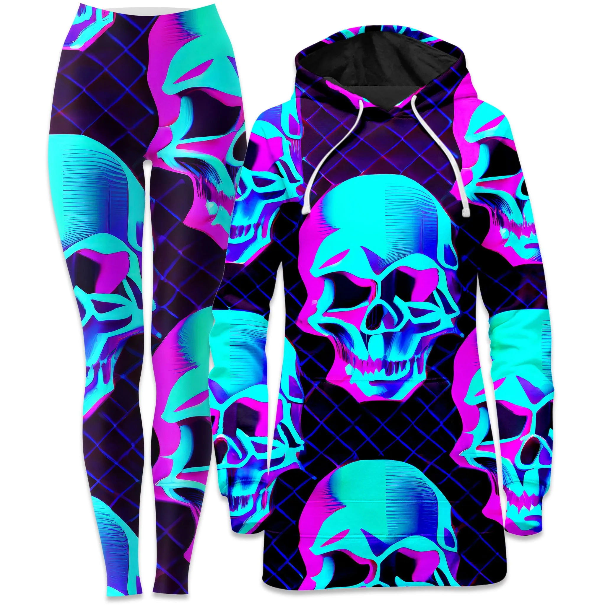 Night Trek Hoodie Dress and Leggings Combo sold by iEDM