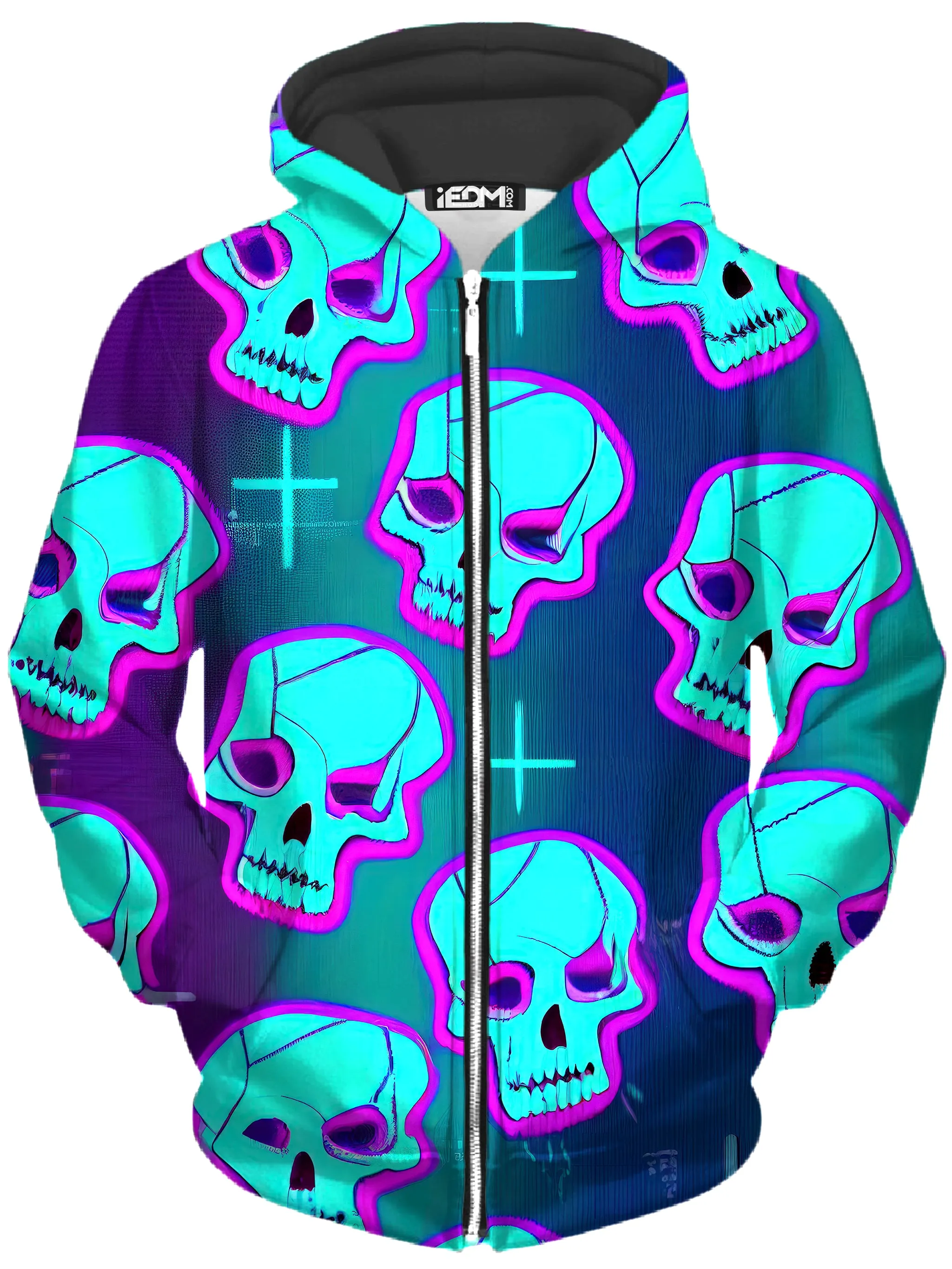 Neon Fright Zip-Up Hoodie and Joggers Combo sold by iEDM product image thumbnail 2