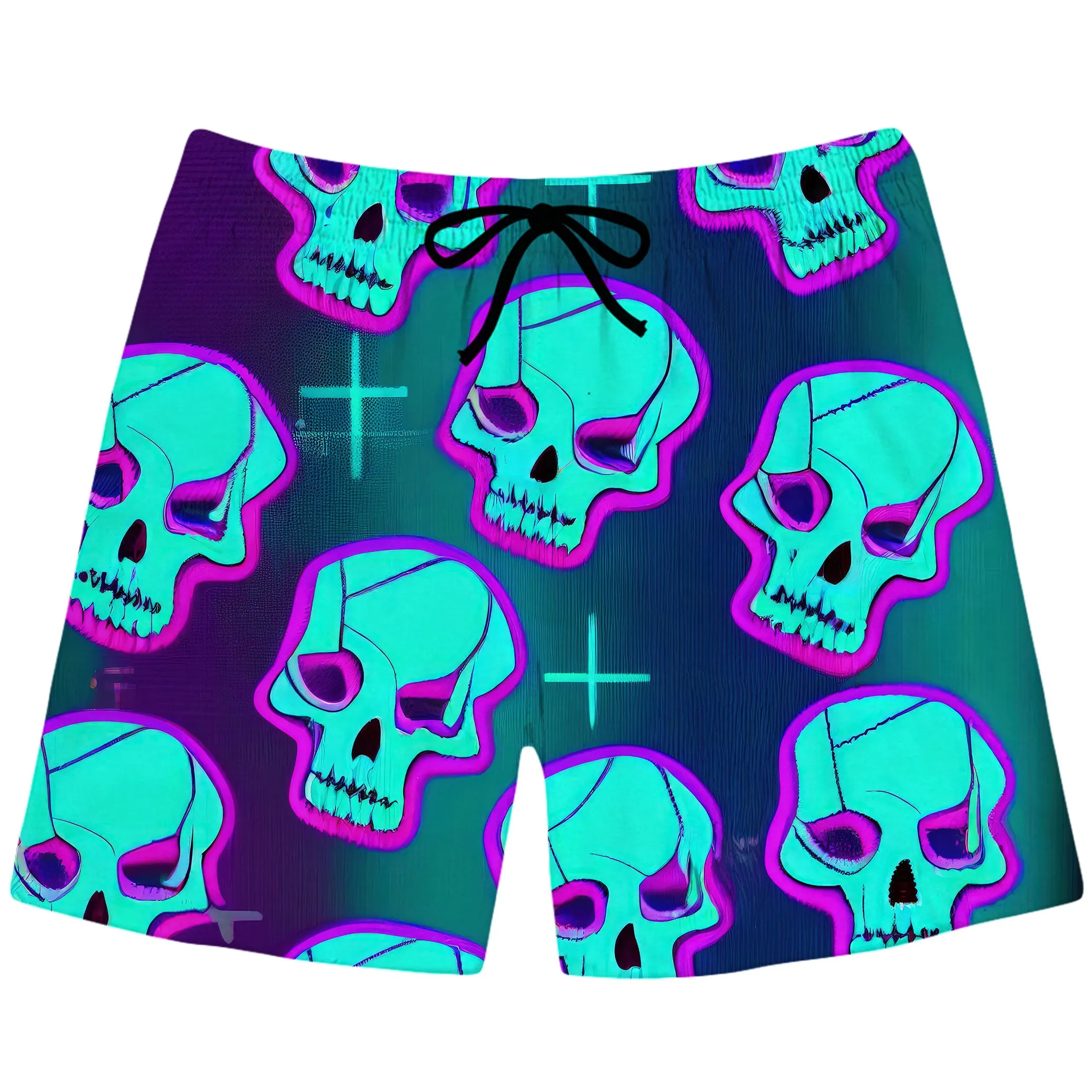 Neon Fright Swim Trunks sold by iEDM