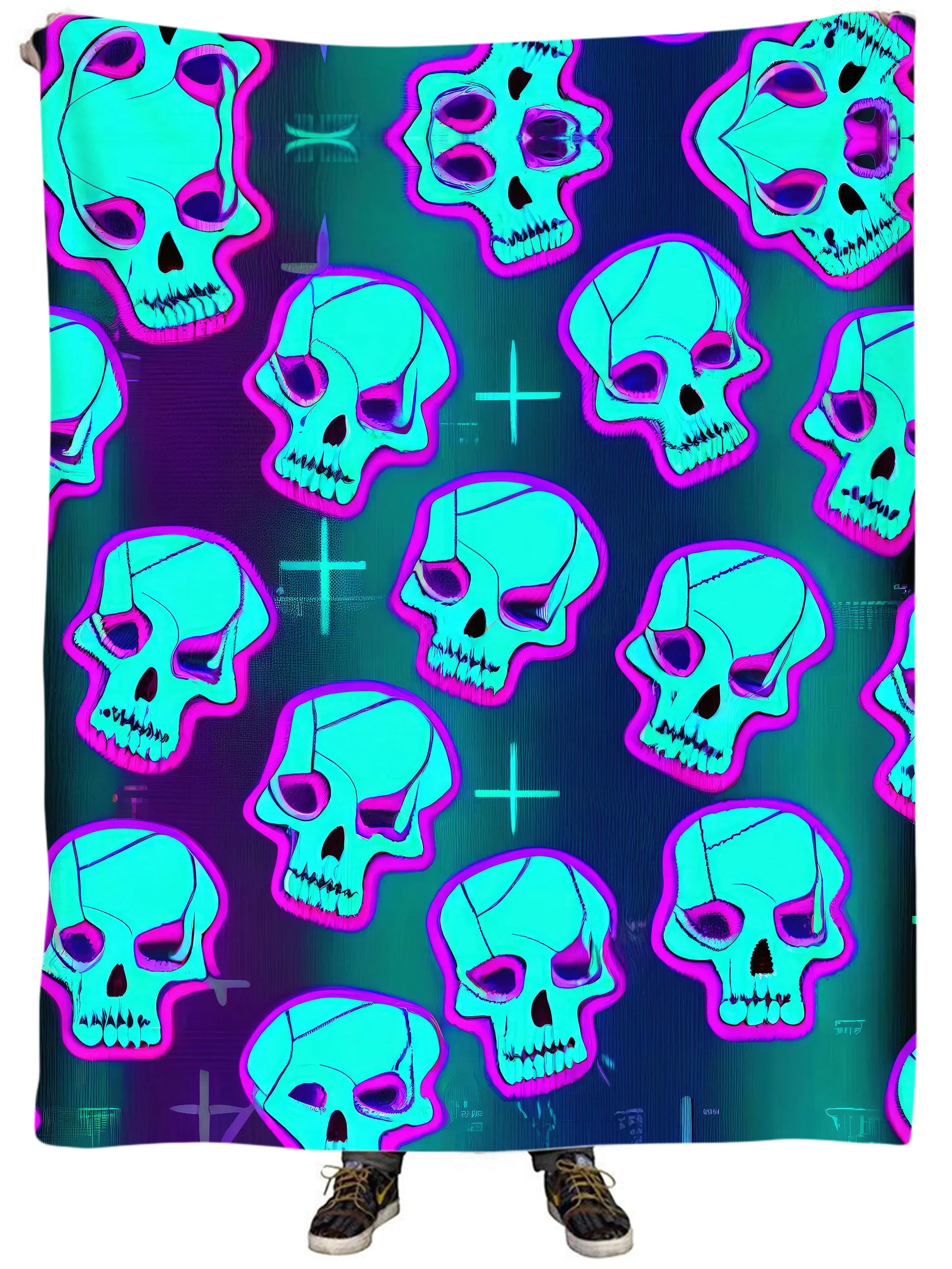 Neon Fright Plush Blanket sold by iEDM