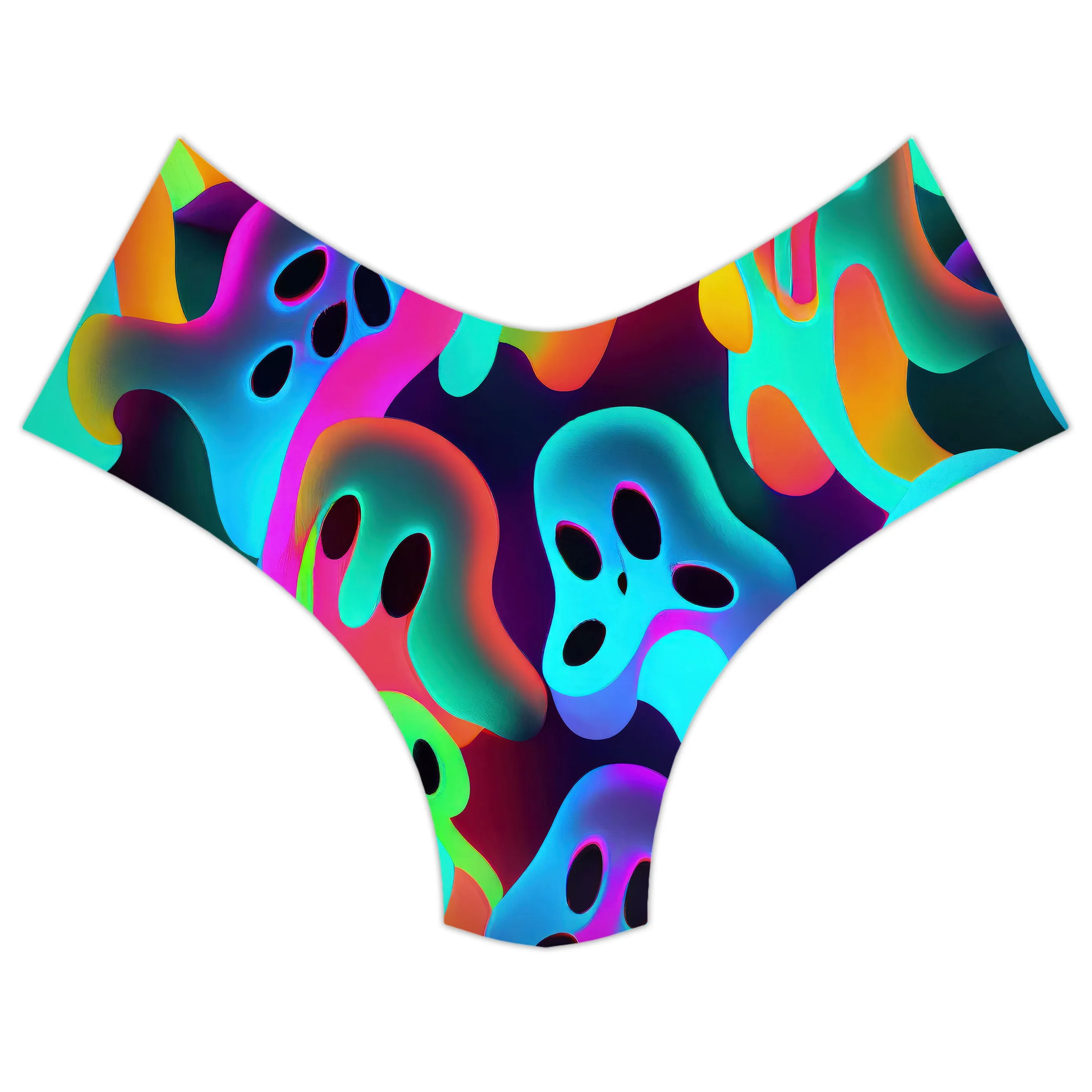 Ghostly Crop Top and Booty Shorts Combo sold by iEDM product image thumbnail 3