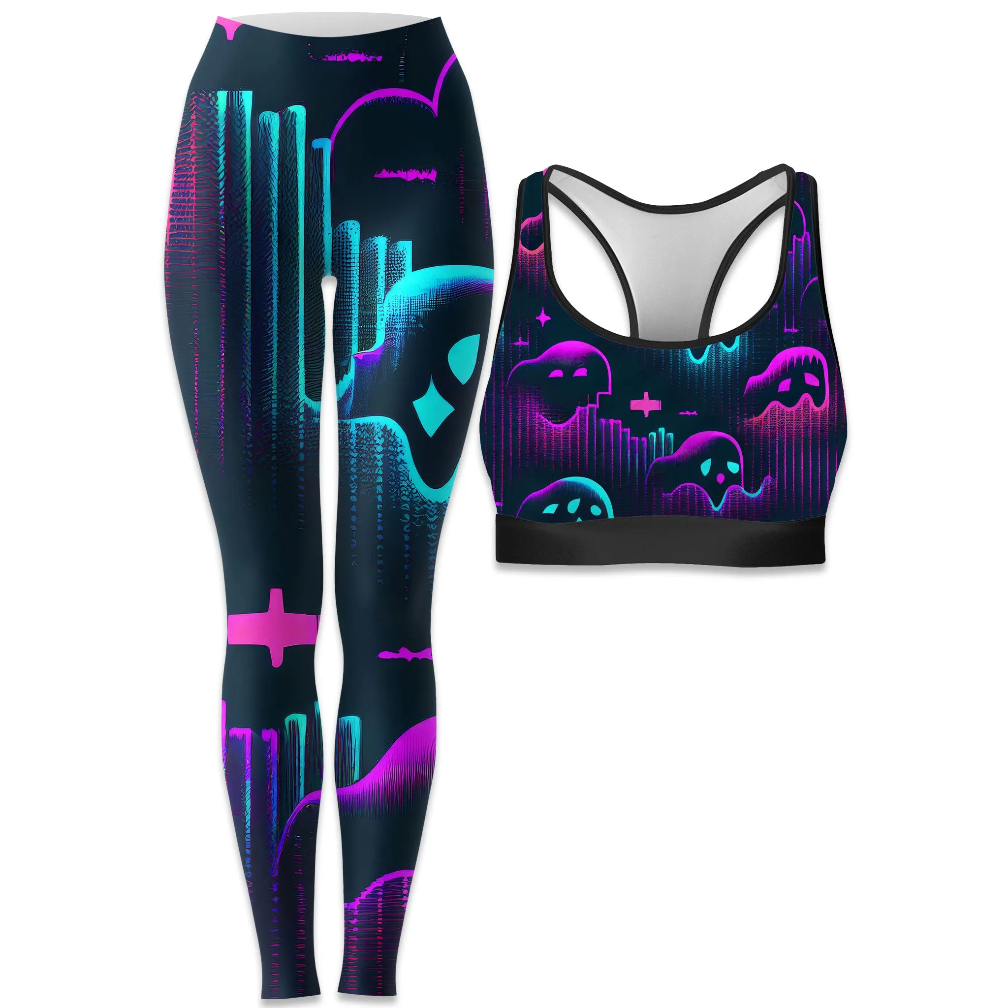 Ghost Melt Rave Bra and Leggings Combo sold by iEDM
