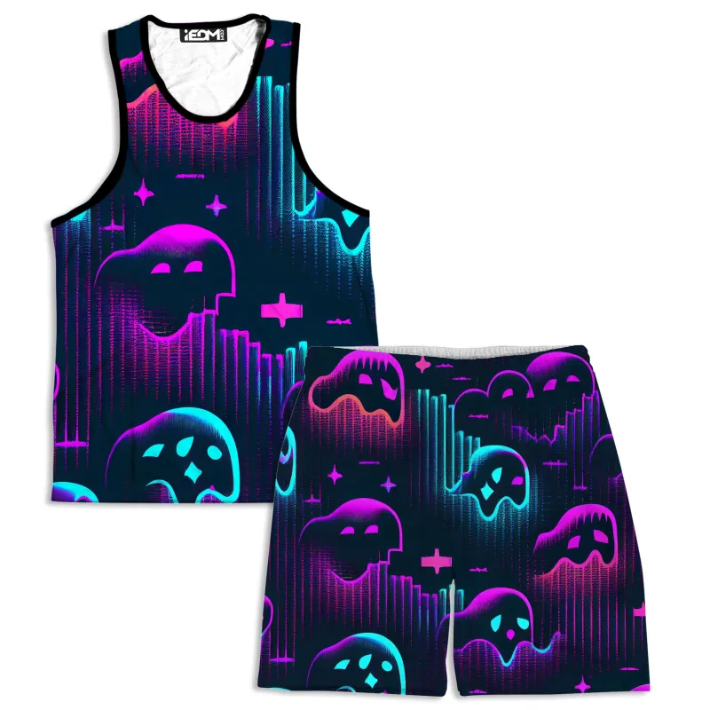 Ghost Melt Men's Tank and Shorts Combo sold by iEDM