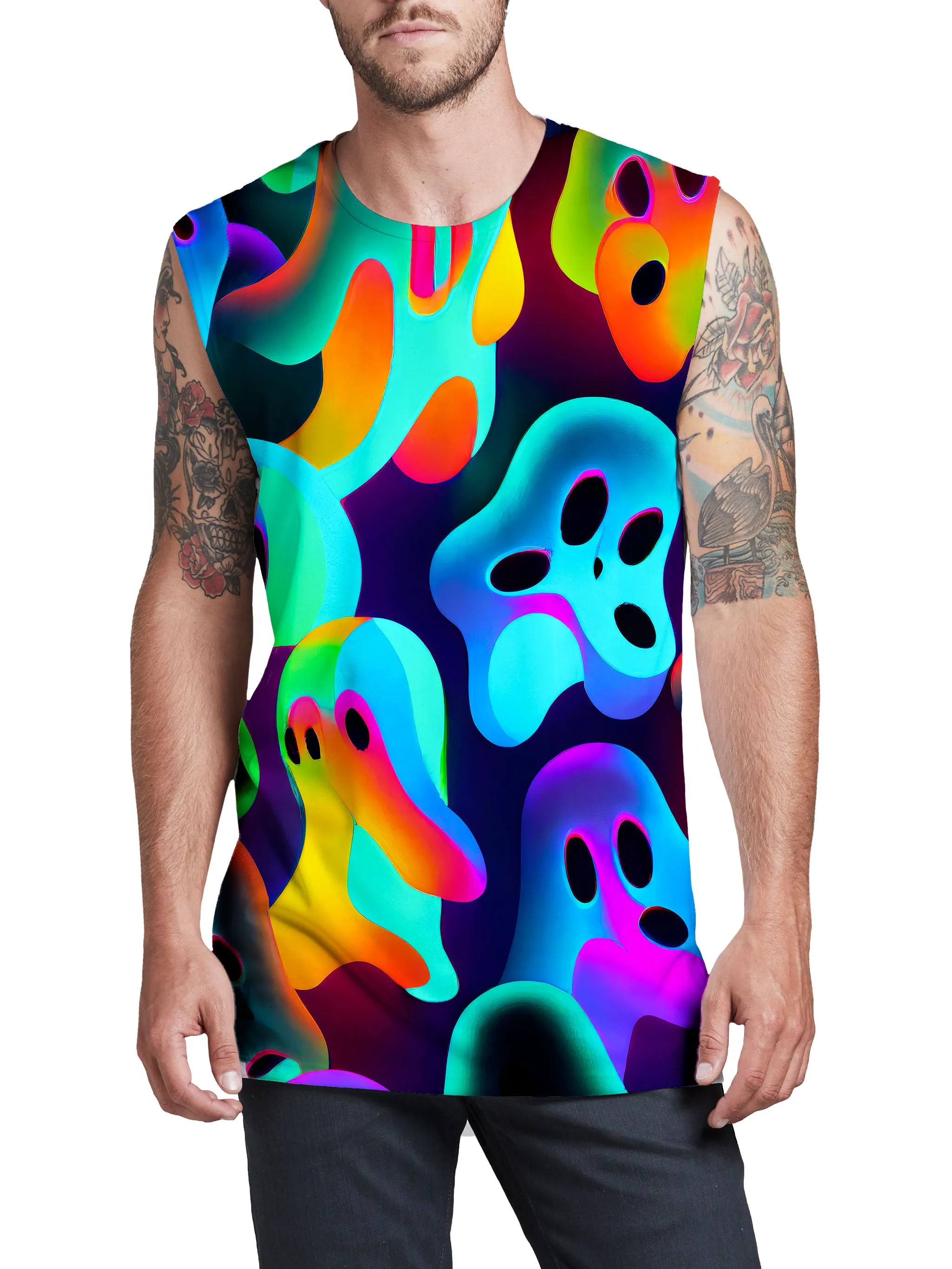 Ghostly Men's Muscle Tank sold by iEDM