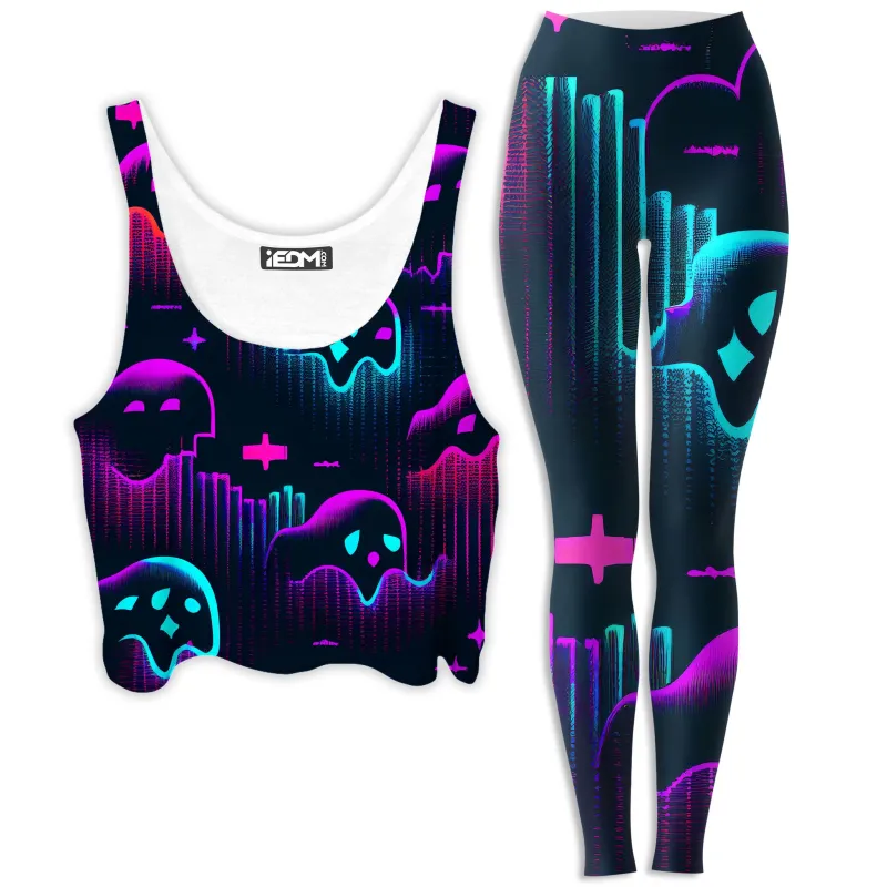 Ghost Melt Crop Top and Leggings Combo sold by iEDM