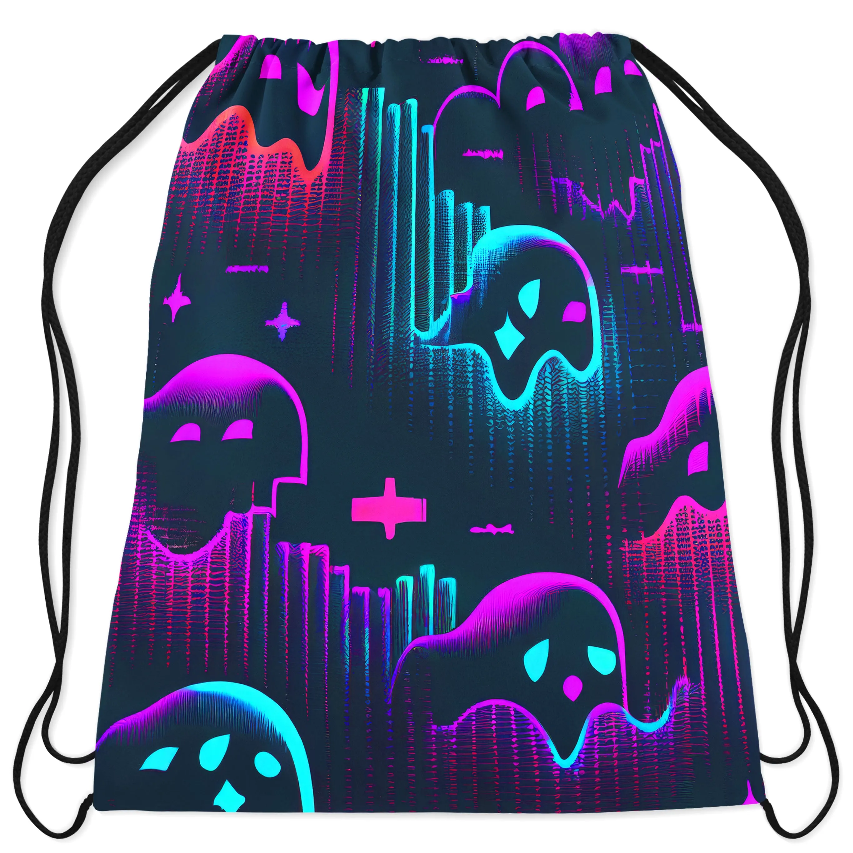 Ghost Melt Drawstring Bag sold by iEDM
