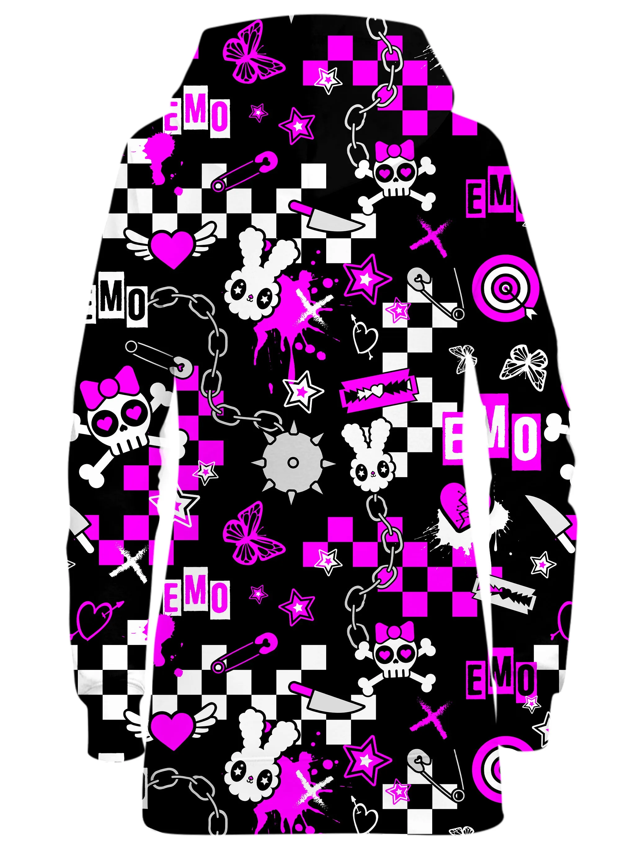 Emo Halloween Hoodie Dress sold by iEDM product image thumbnail 2