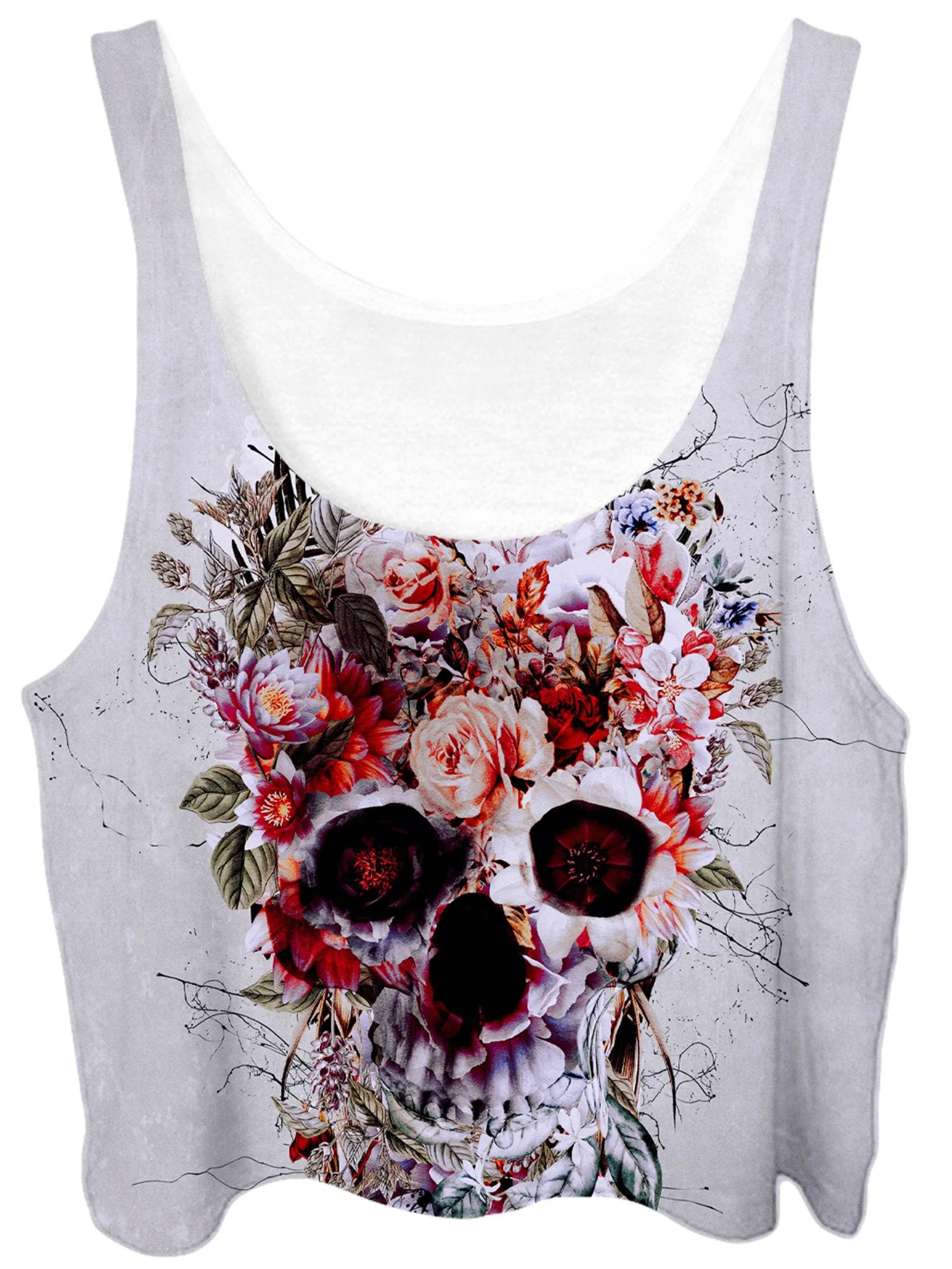Floral Skull Crop Top and Leggings Combo sold by iEDM product image thumbnail 2