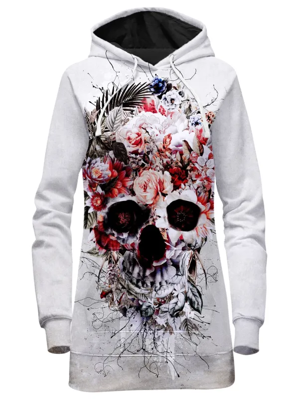 Floral Skull Hoodie Dress sold by iEDM