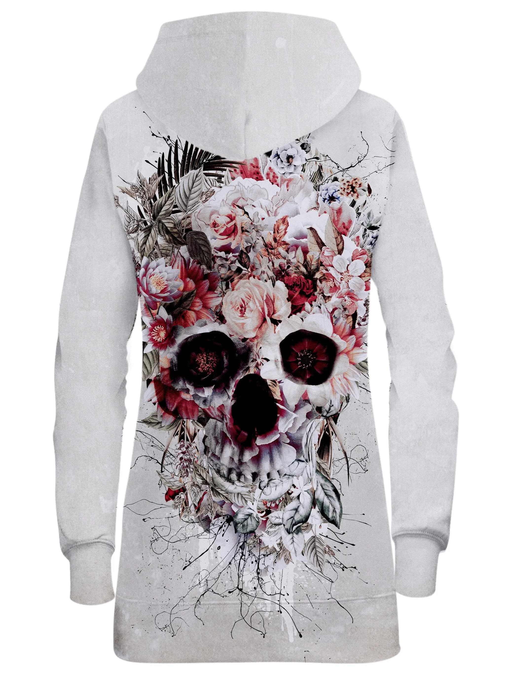 Floral Skull Hoodie Dress sold by iEDM product image thumbnail 2