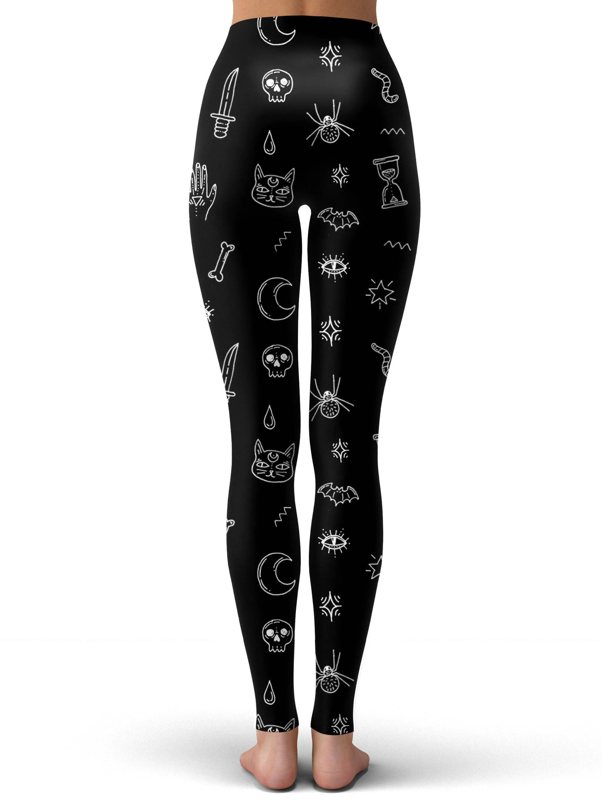 Black Pattern Leggings sold by iEDM product image thumbnail 3