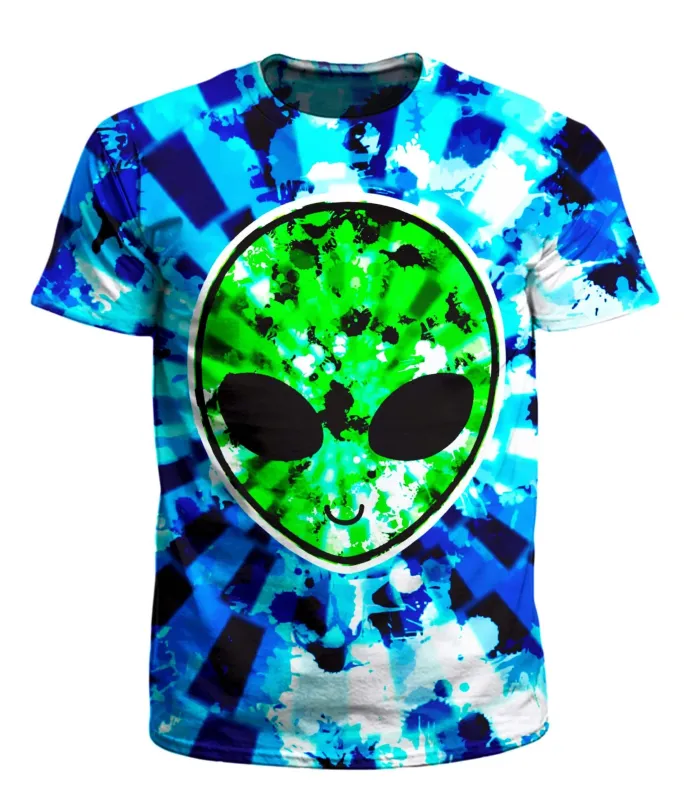 Alien Tie-Dye Men's T-Shirt sold by iEDM