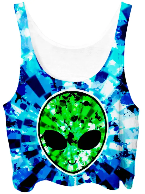 Alien Tie-Dye Crop Top sold by iEDM