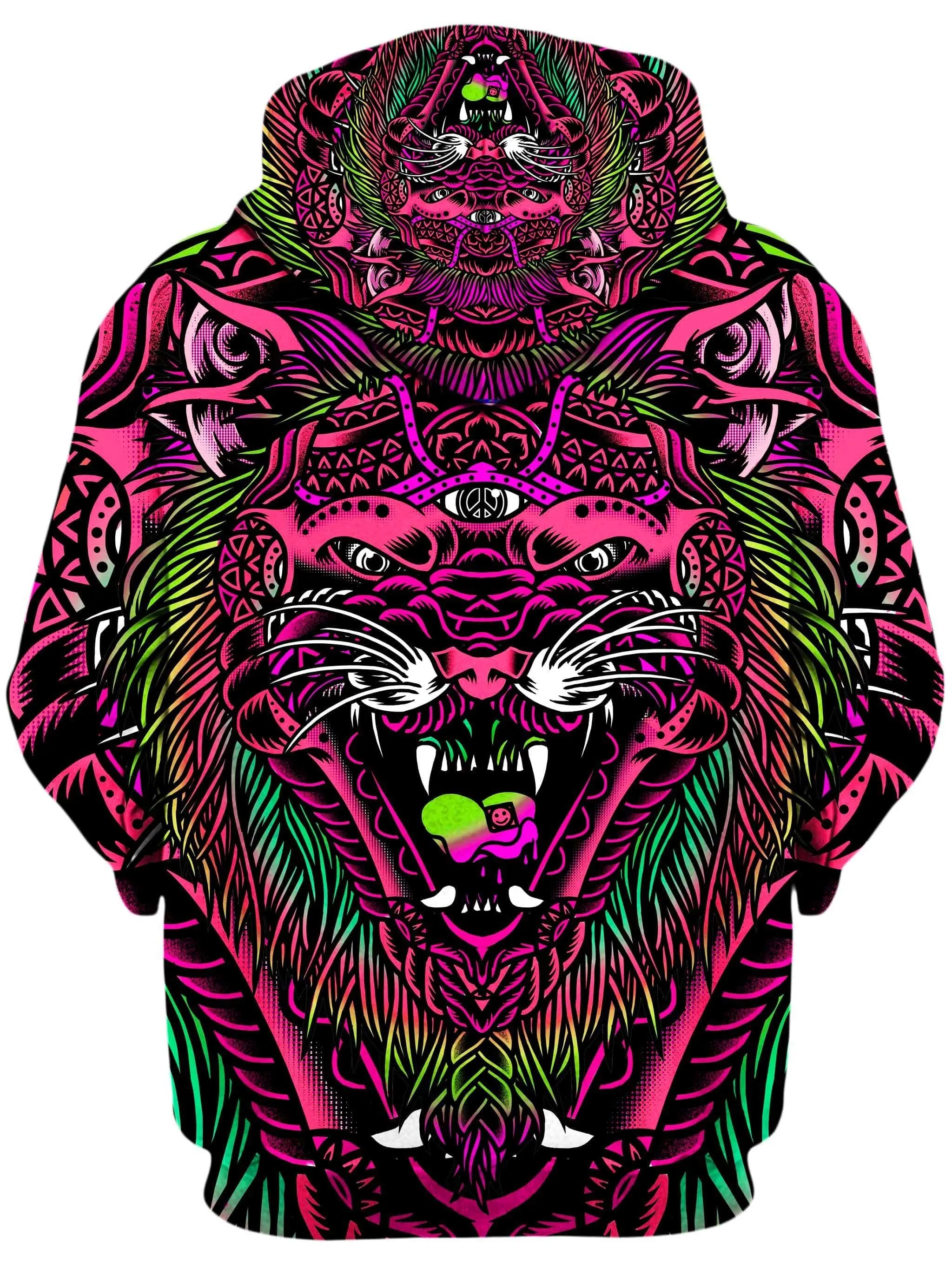 Acid Tiger Pink Unisex Hoodie sold by iEDM product image thumbnail 2