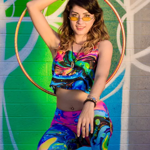 Funkadelic Crop Top and Leggings Combo sold by iEDM product image thumbnail 2