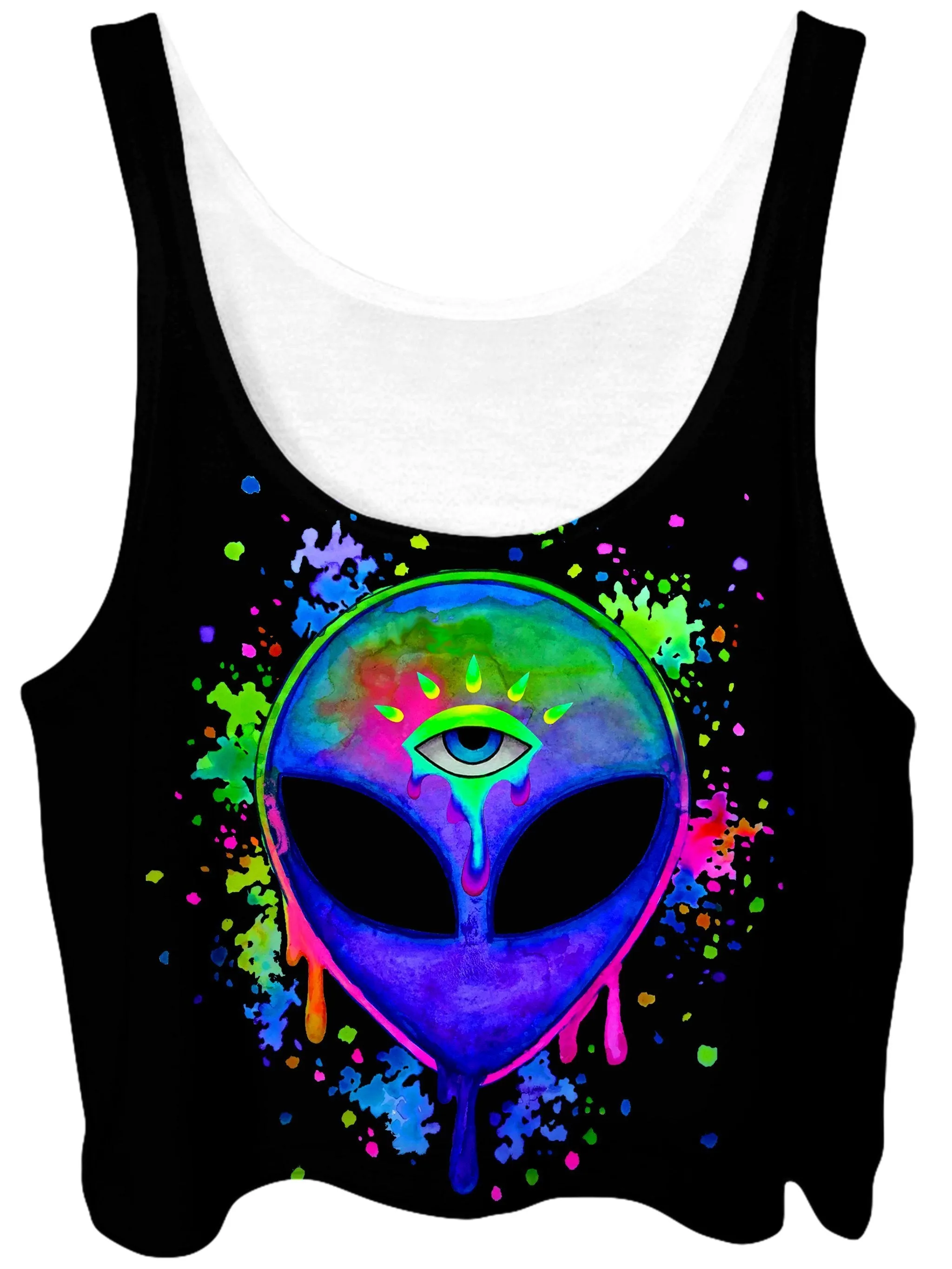 Splatter Alien Crop Top sold by iEDM
