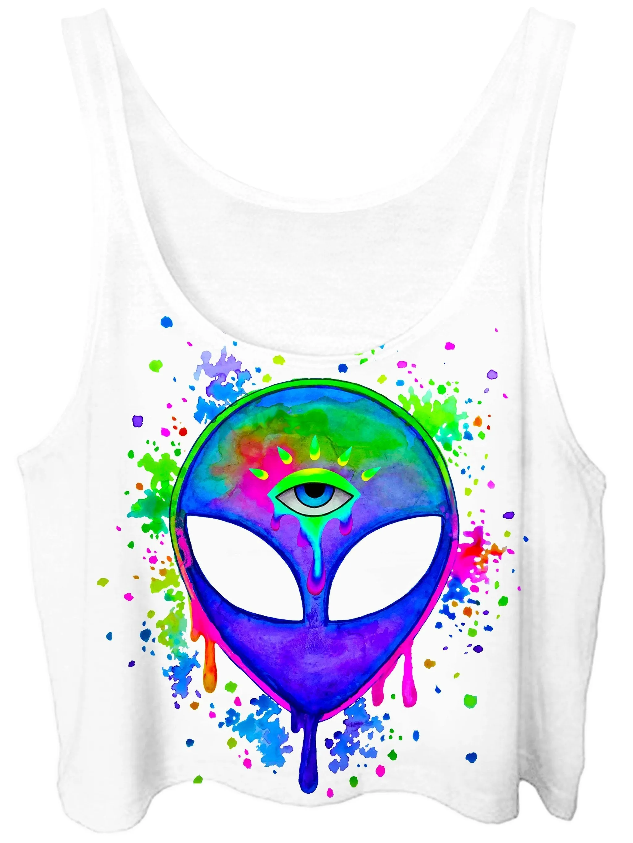 Splatter Alien Crop Top sold by iEDM product image thumbnail 2