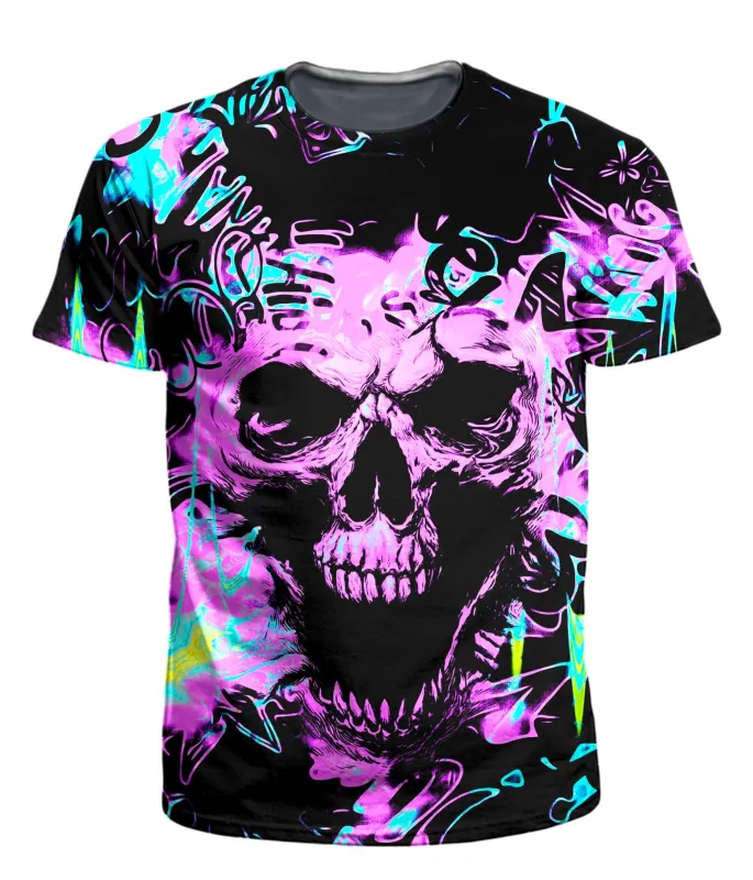 Skull Graffiti Men's T-Shirt sold by iEDM