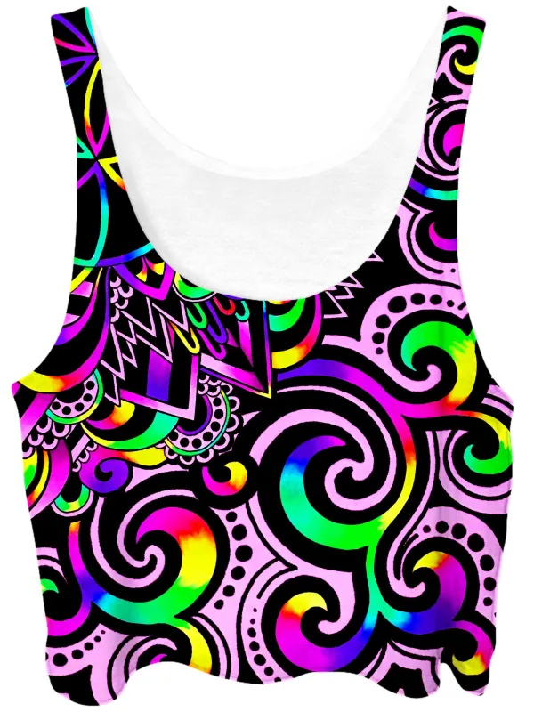 White Doodle Magic Crop Top sold by iEDM