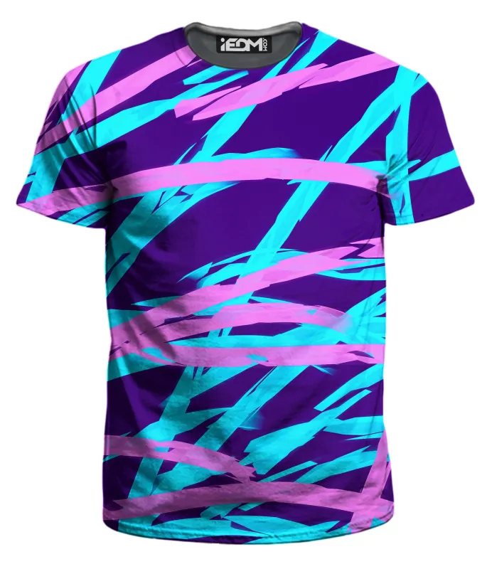 Purple and Blue Rave Abstract Men's T-Shirt sold by iEDM