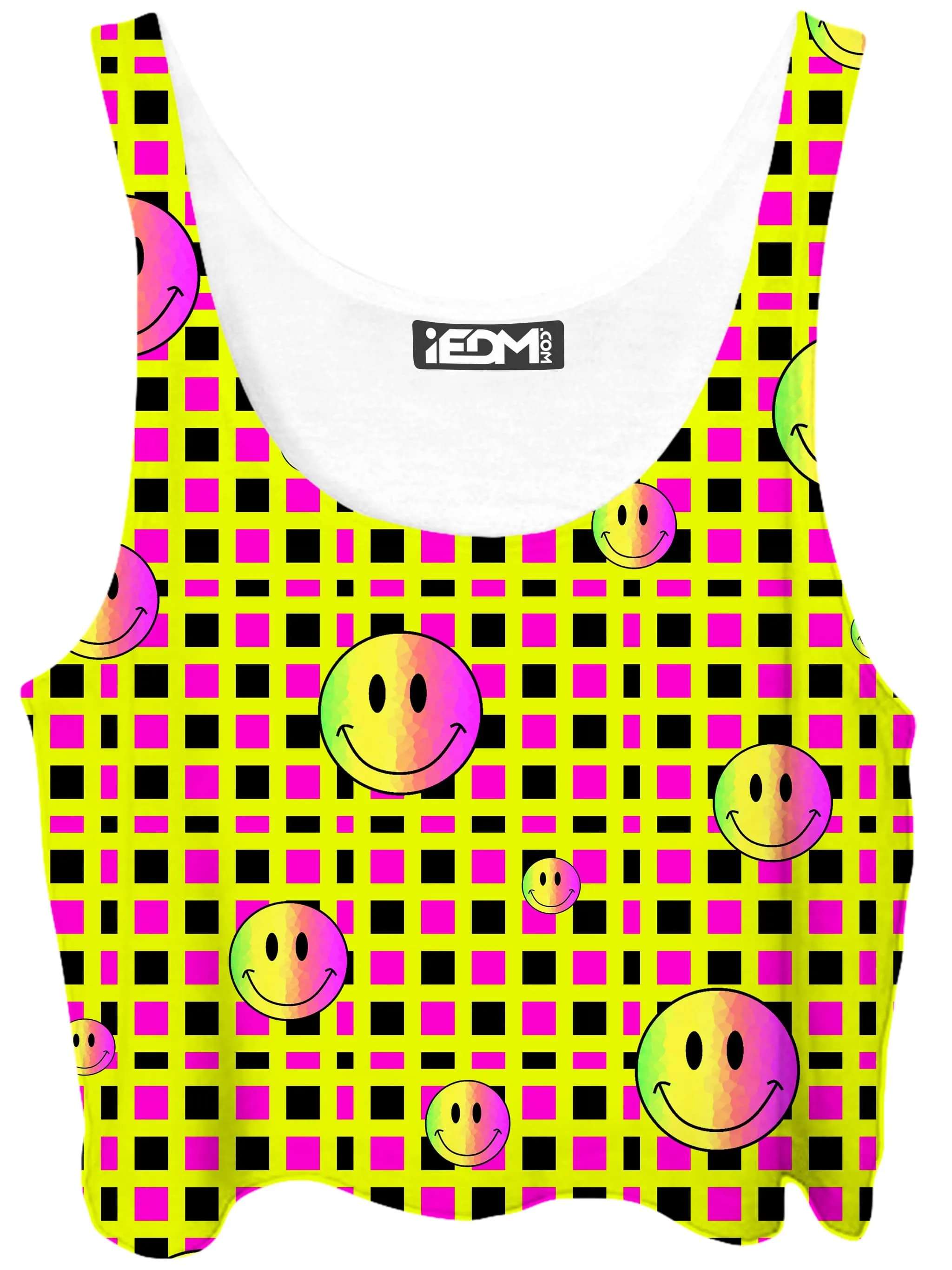 Happy Plaid Crop Top sold by iEDM