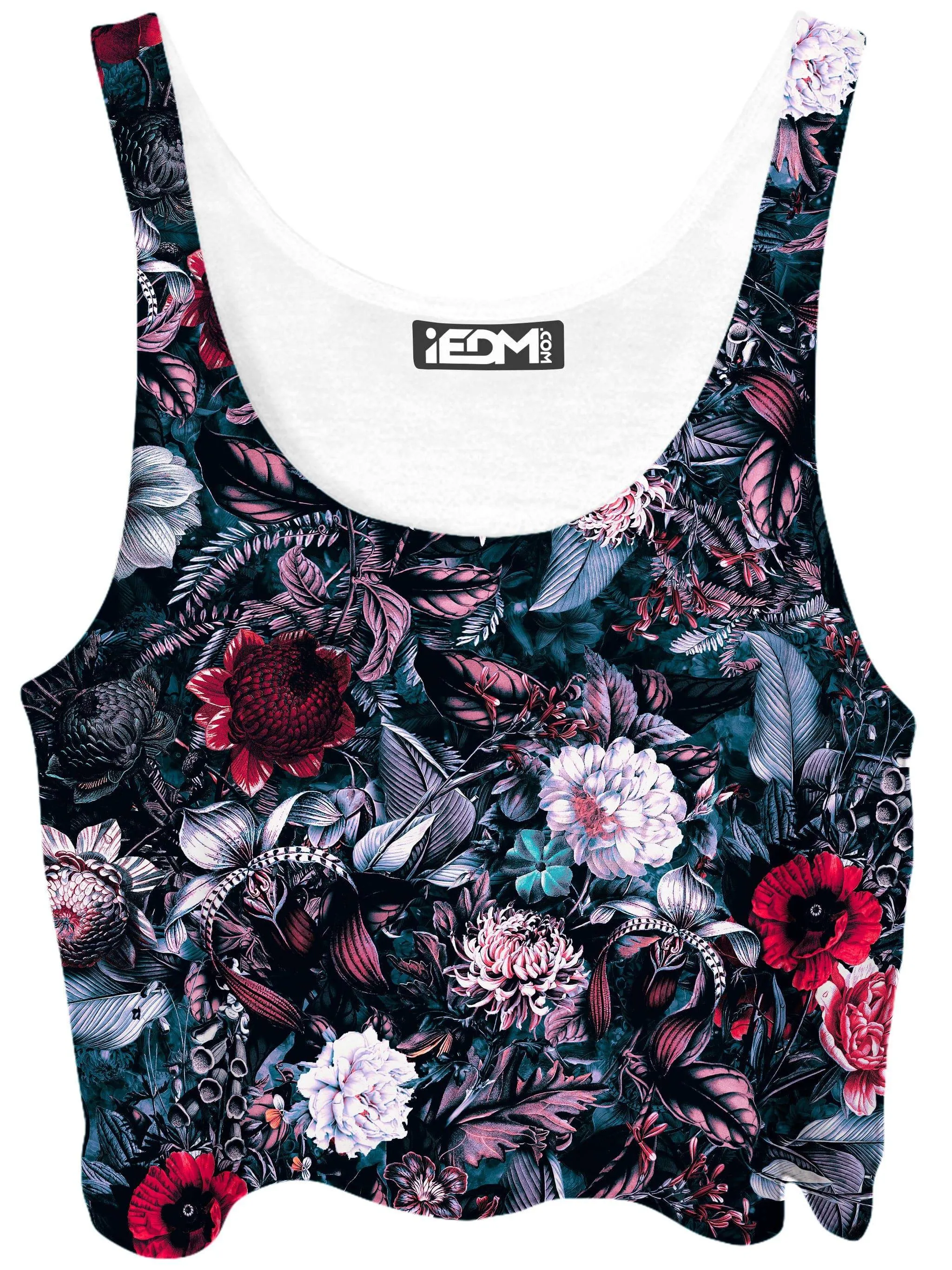 Blue Garden Crop Top and Leggings with PM 2.5 Face Mask Combo sold by iEDM product image thumbnail 2