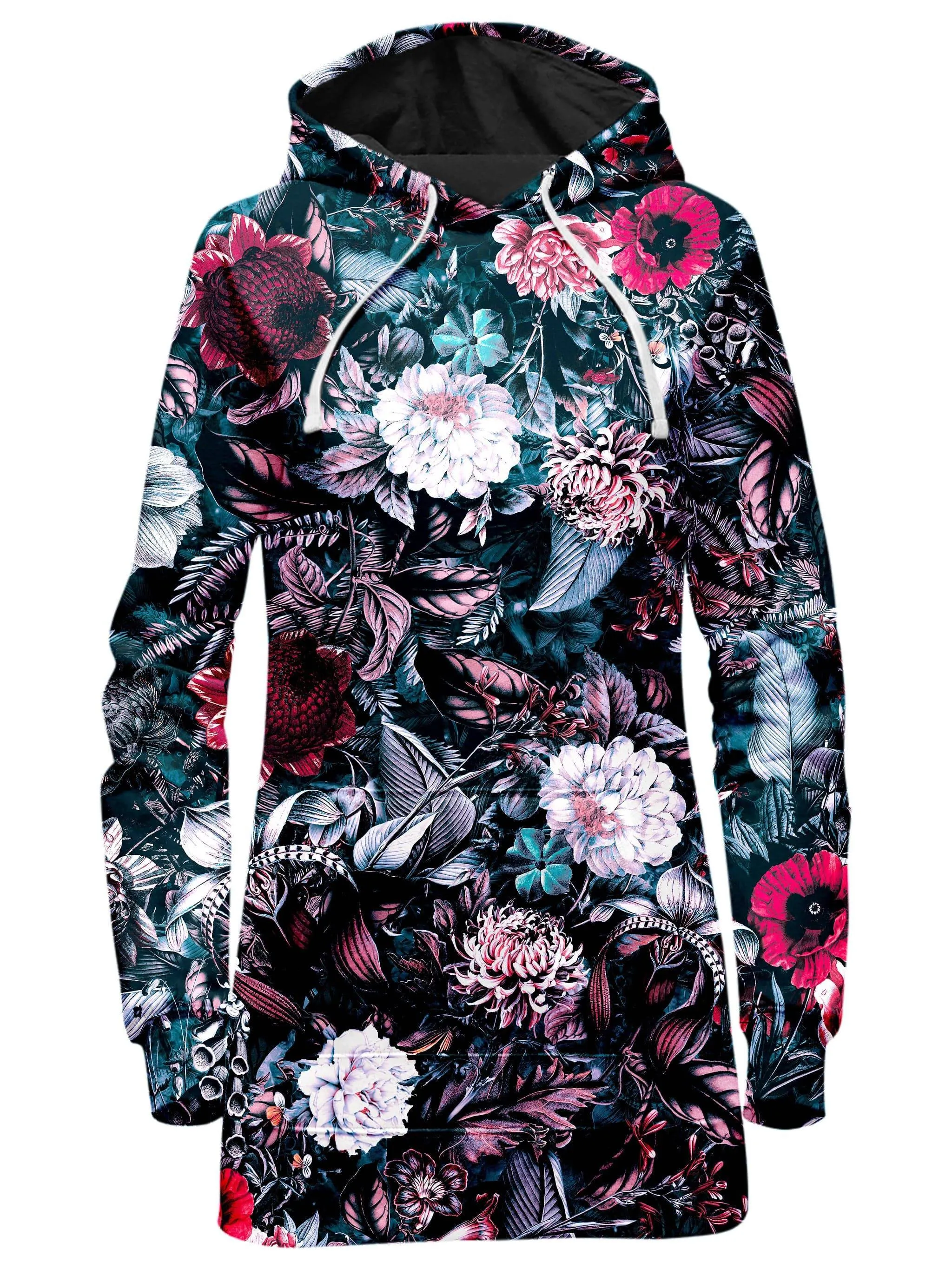 Blue Garden Hoodie Dress and Leggings with PM 2.5 Face Mask Combo sold by iEDM product image thumbnail 2