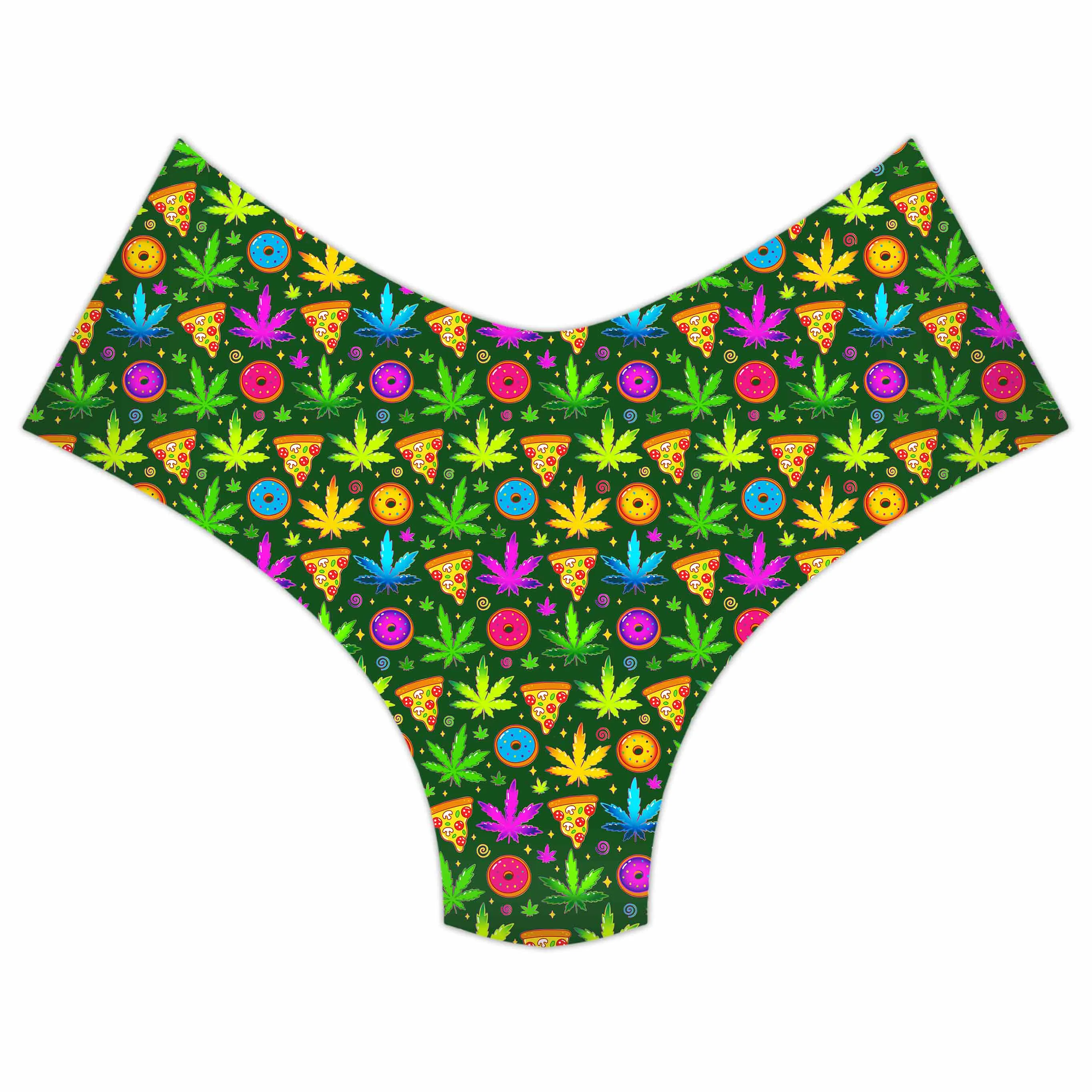Ganja Motif Booty Shorts sold by iEDM product image thumbnail 3