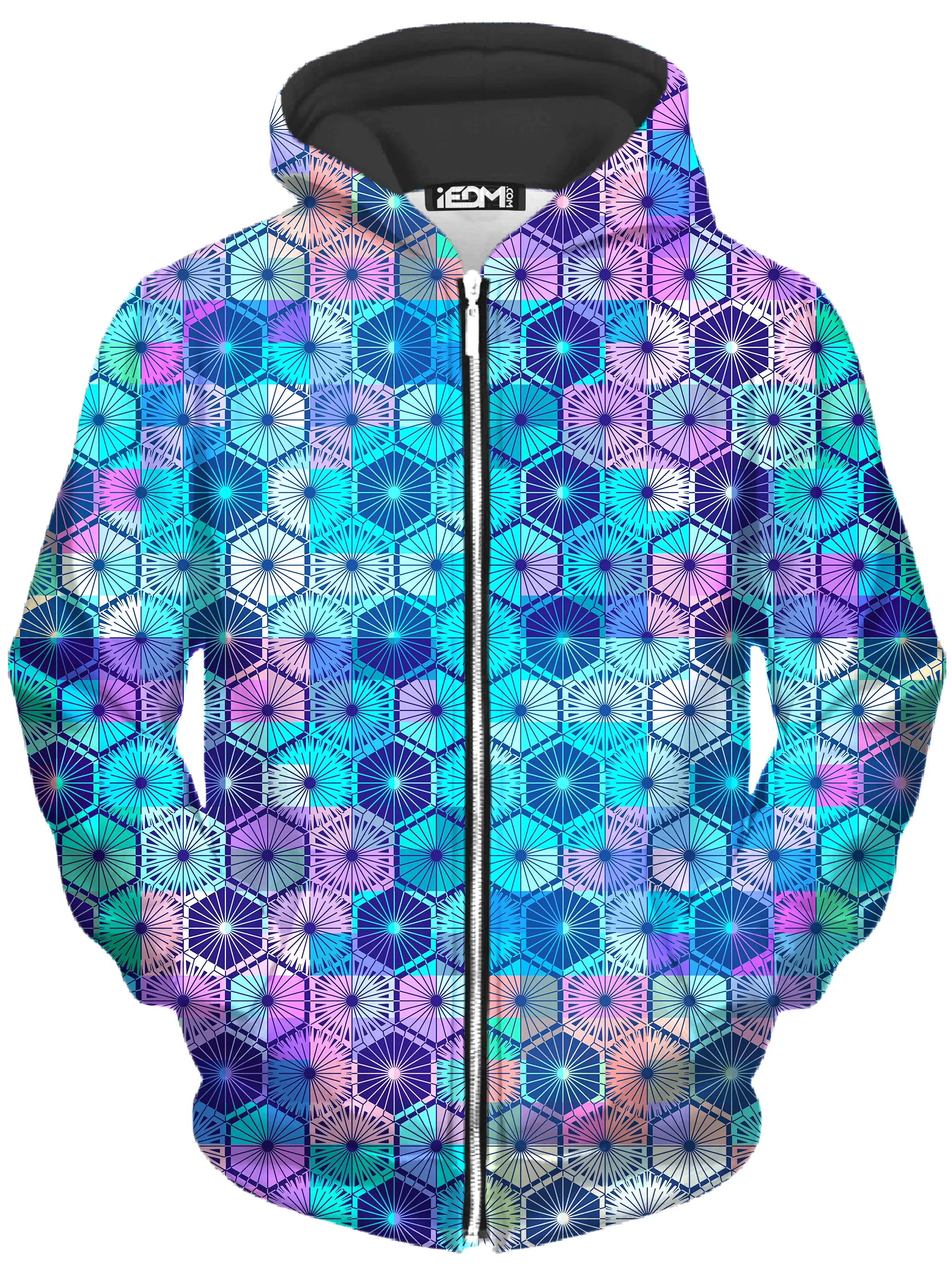 Hexa Haze Unisex Zip-Up Hoodie sold by iEDM