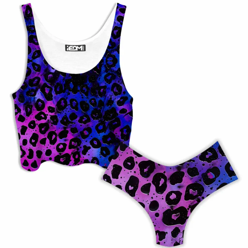 Wild Midnight Crop Top and Booty Shorts Combo sold by iEDM