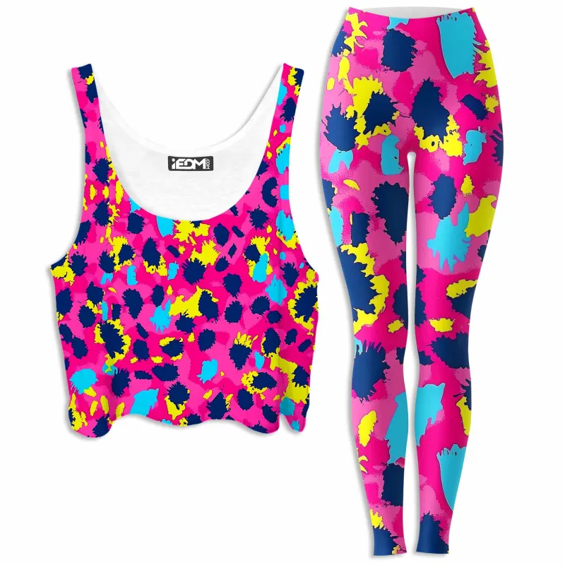 Pink Panther Crop Top and Leggings Combo sold by iEDM