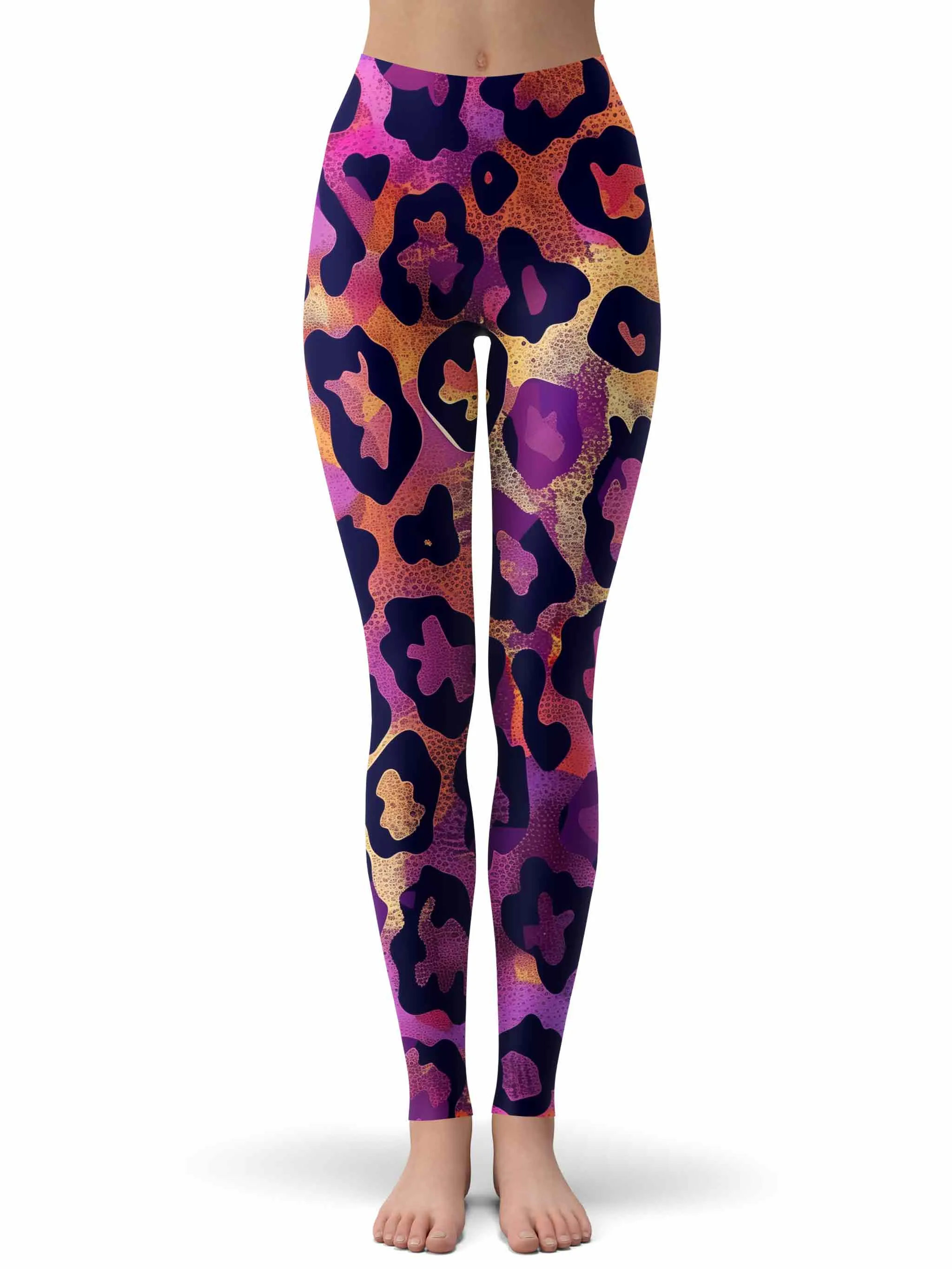 Neon Leopard Crop Top and Leggings Combo sold by iEDM product image thumbnail 3