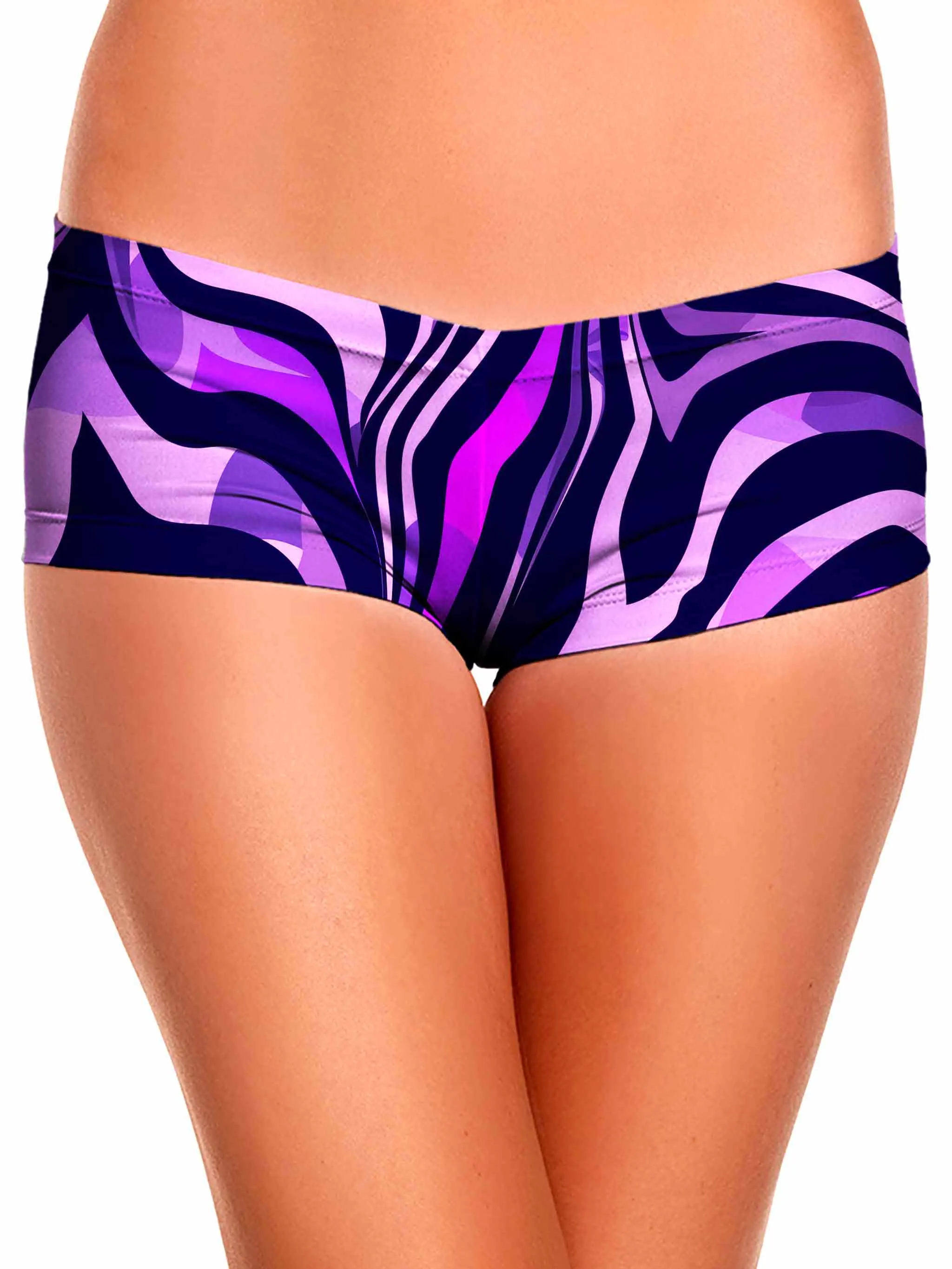 Noir Stripes Booty Shorts sold by iEDM