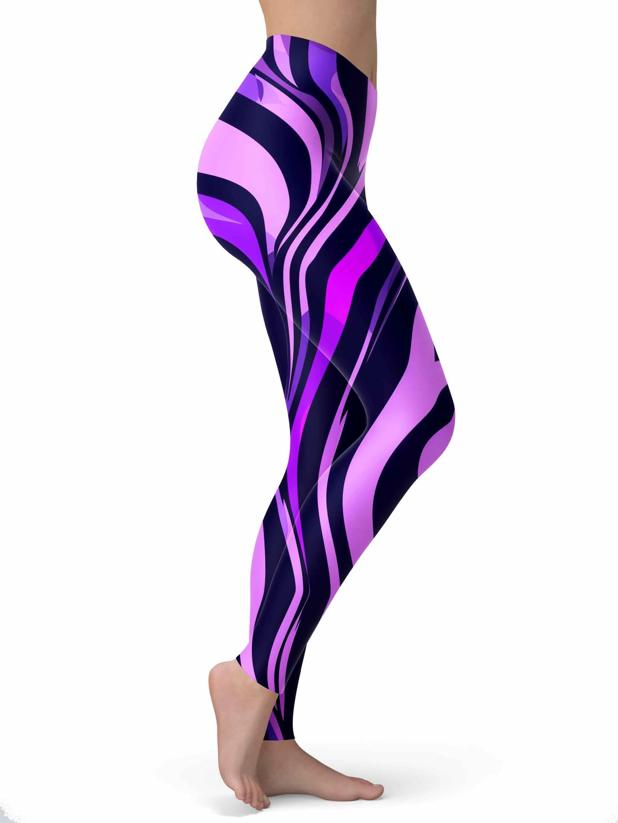 Noir Stripes Leggings sold by iEDM product image thumbnail 2