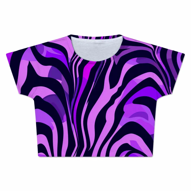 Noir Stripes Crop Tee sold by iEDM