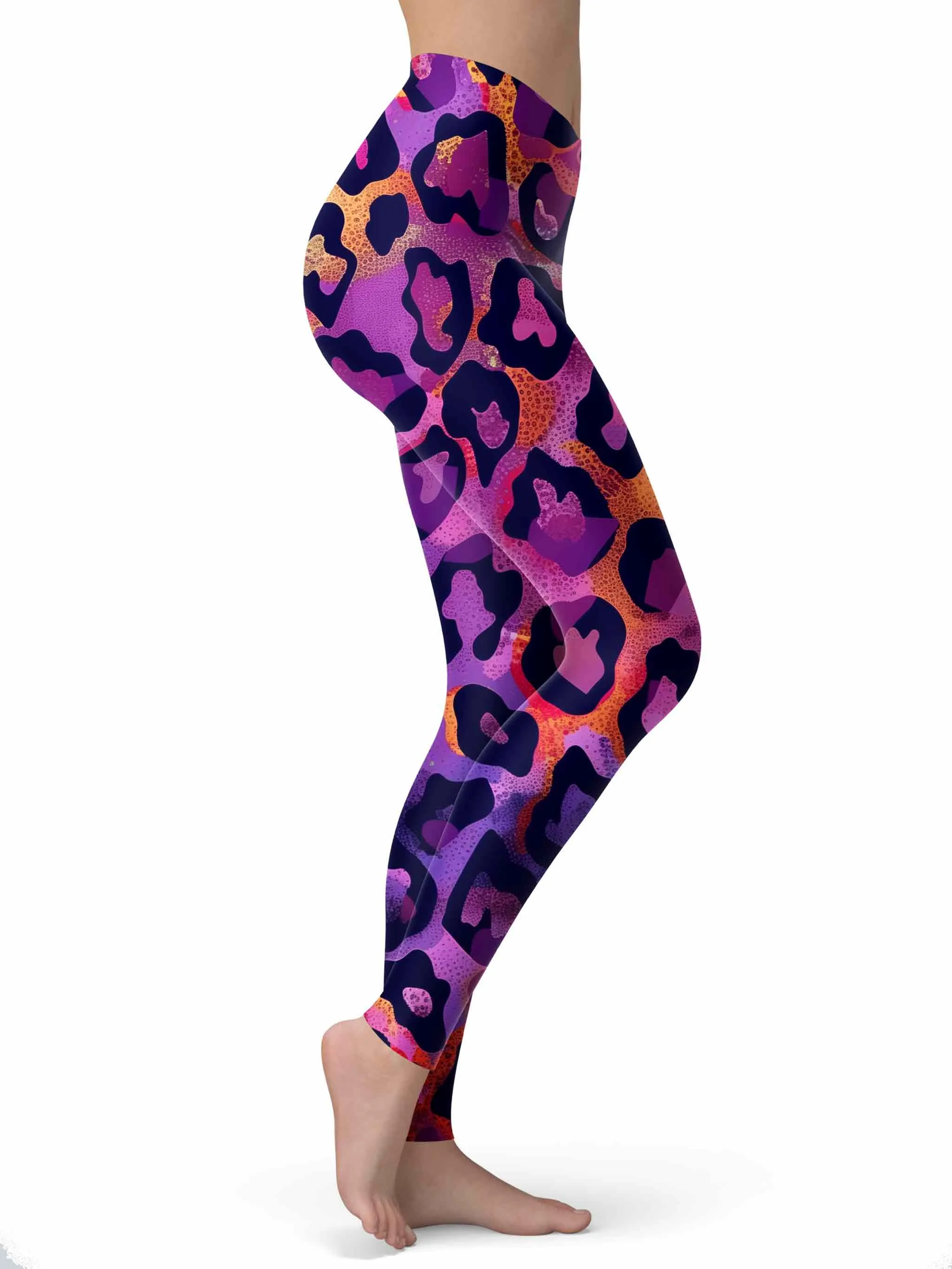 Neon Leopard Leggings sold by iEDM product image thumbnail 2