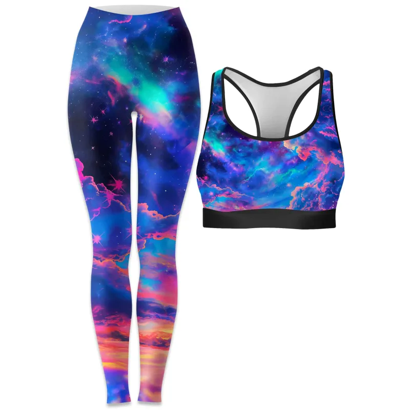 Storybook Sky Rave Bra and Leggings Combo sold by iEDM