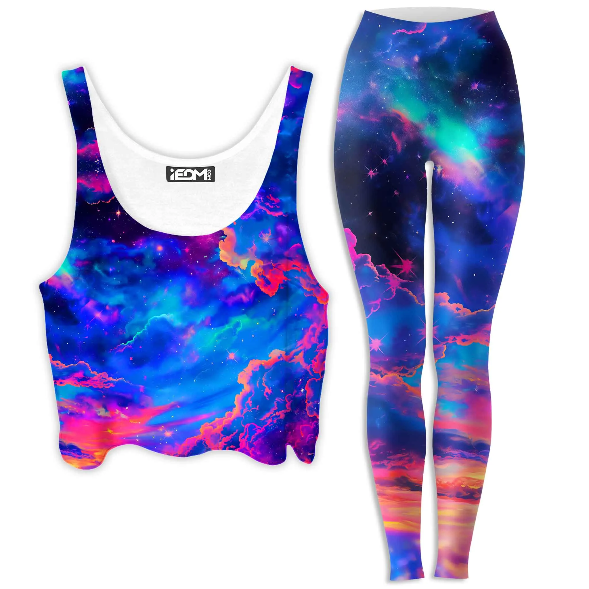 Storybook Sky Crop Top and Leggings Combo sold by iEDM