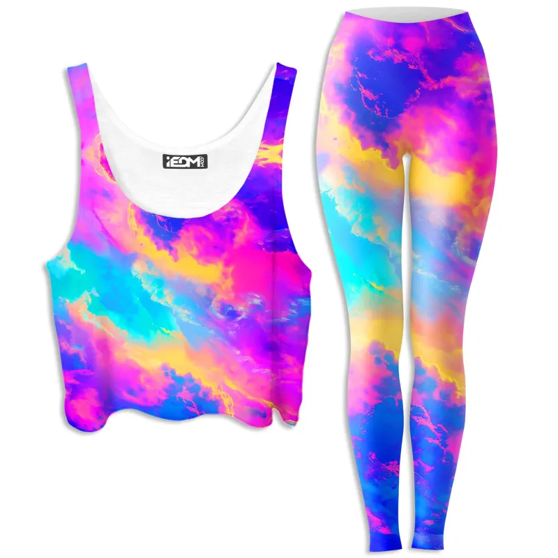 Cloudopia Crop Top and Leggings Combo sold by iEDM