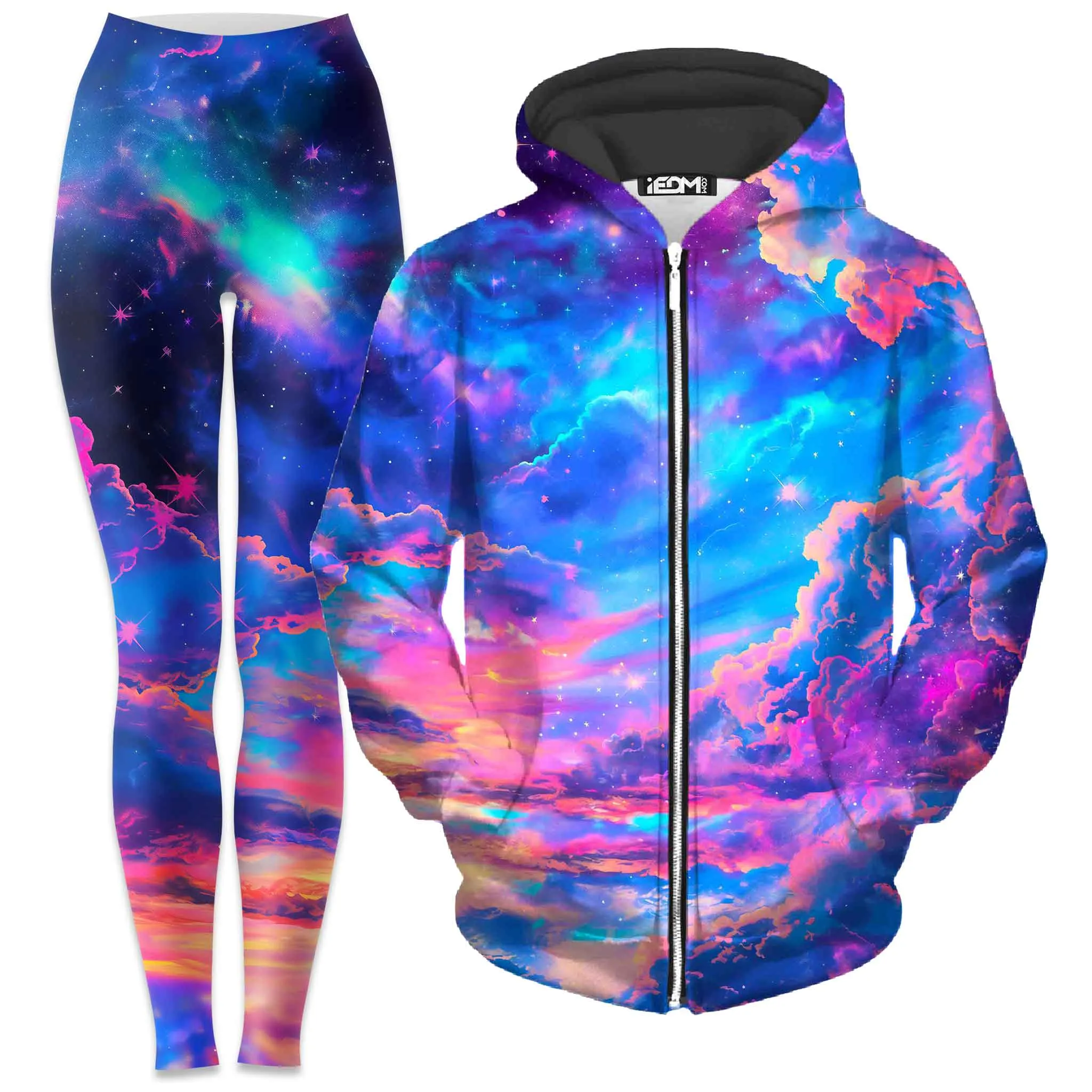 Storybook Sky Zip-Up Hoodie and Leggings Combo sold by iEDM