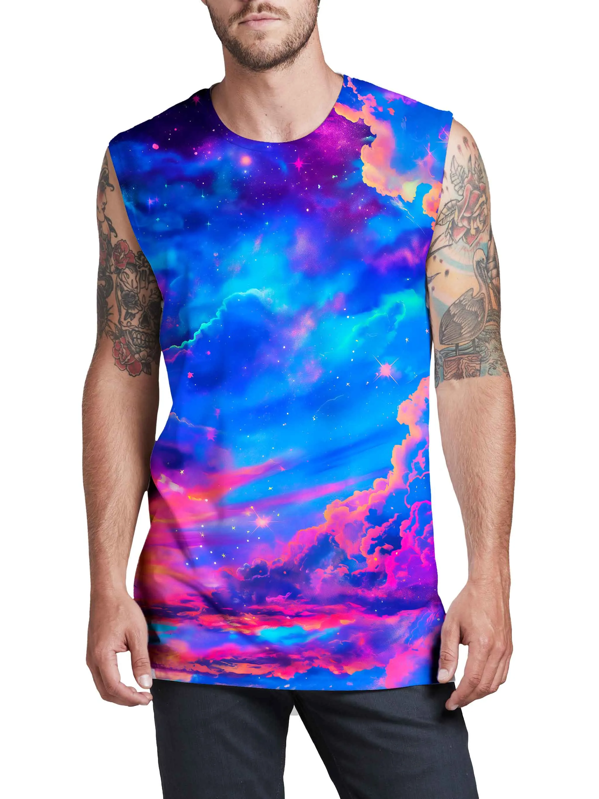 Storybook Sky Men's Muscle Tank sold by iEDM