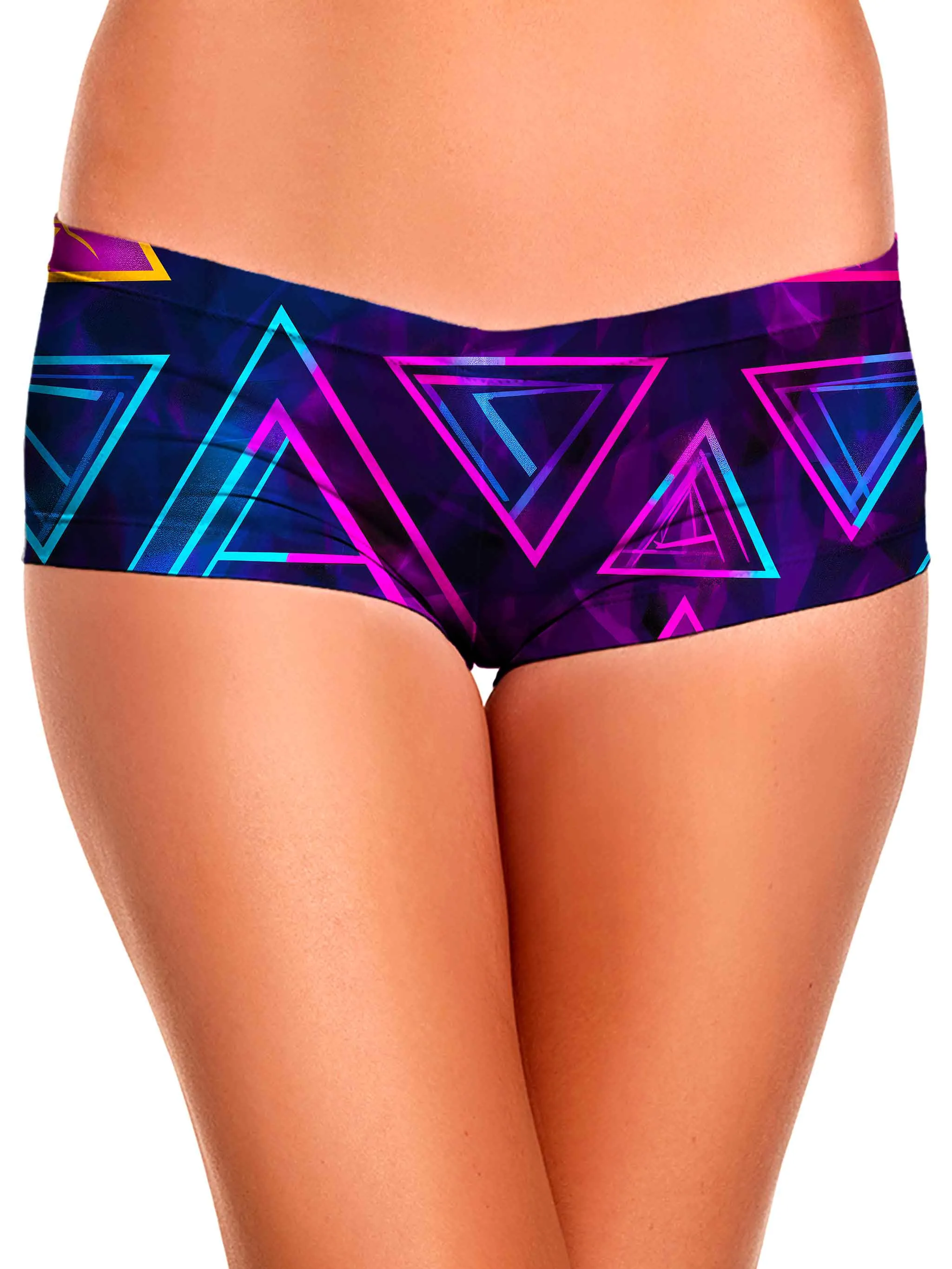 AM Geometric Booty Shorts sold by iEDM